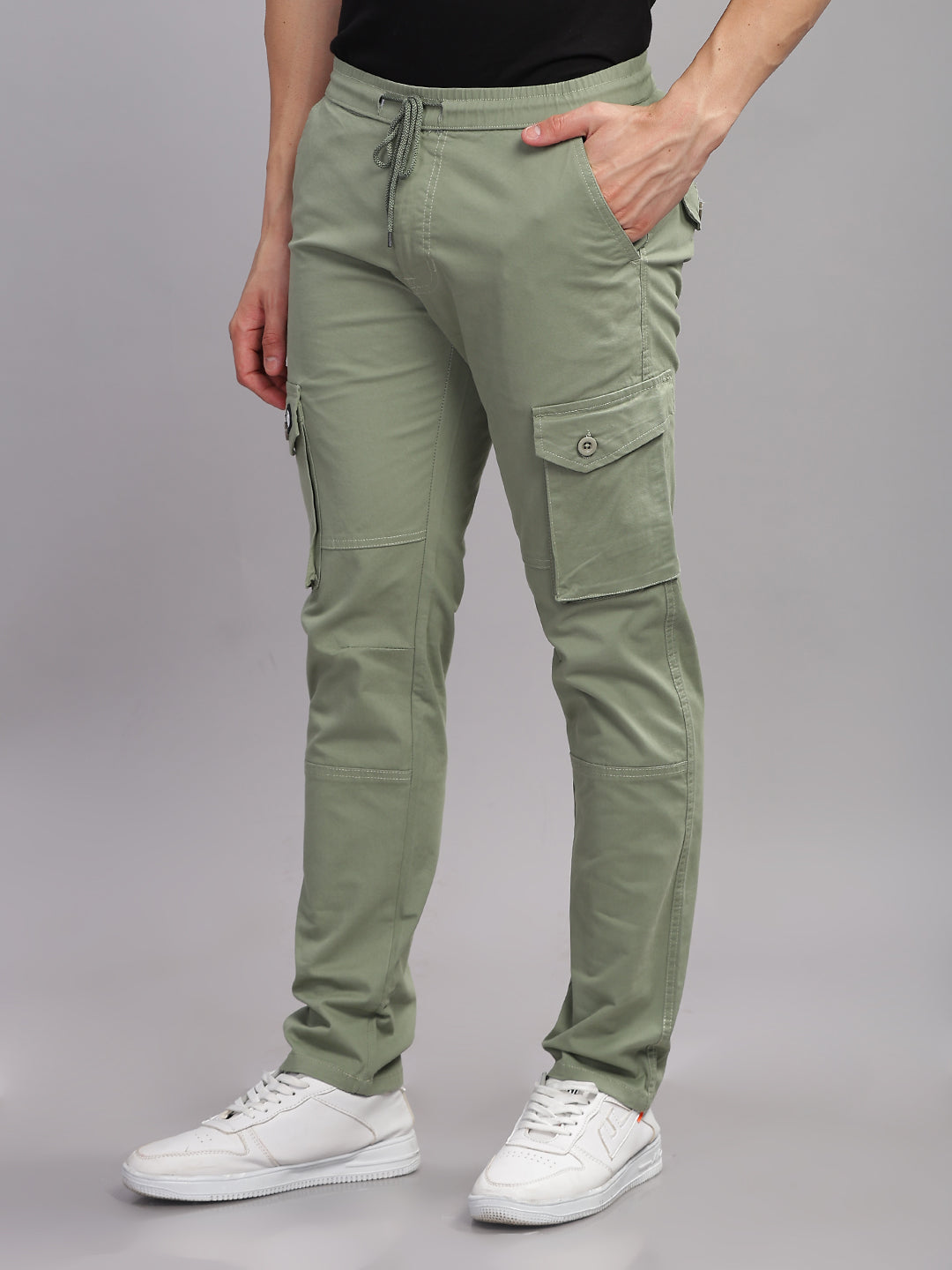 Aslant Green Cargo Pant