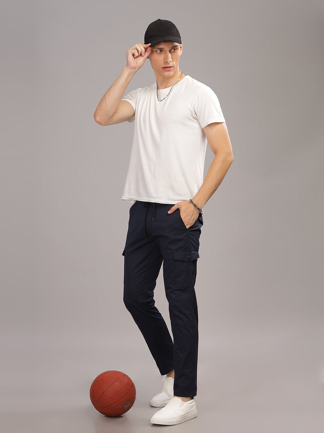 Suave Navy Cargo Pant
