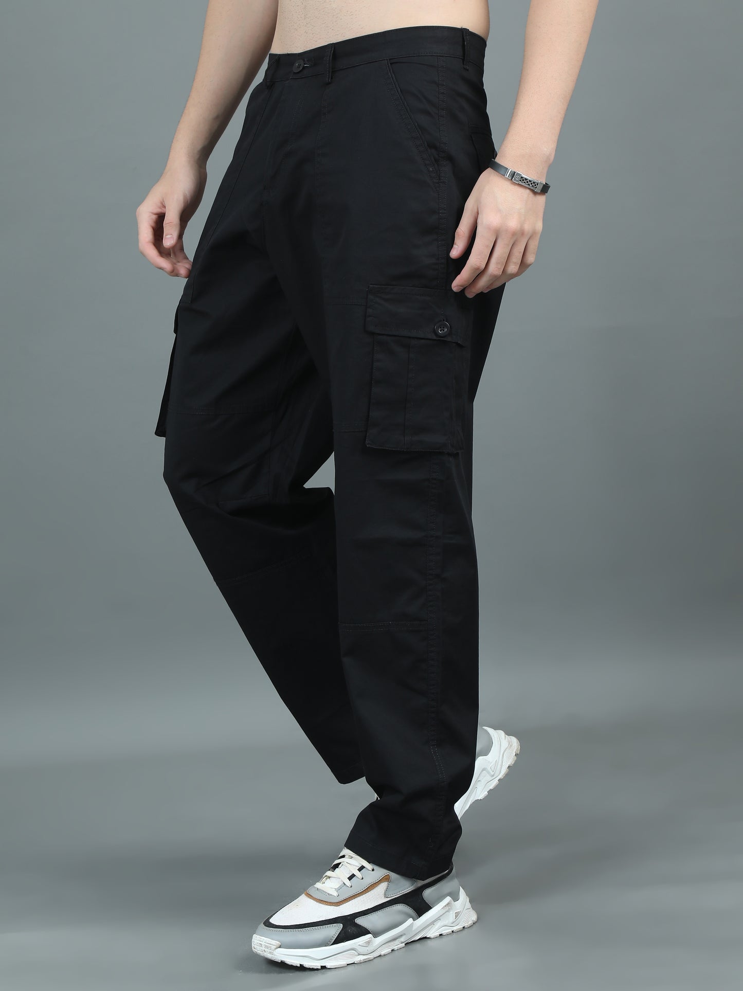Drift Black Relaxed Cargo Pant