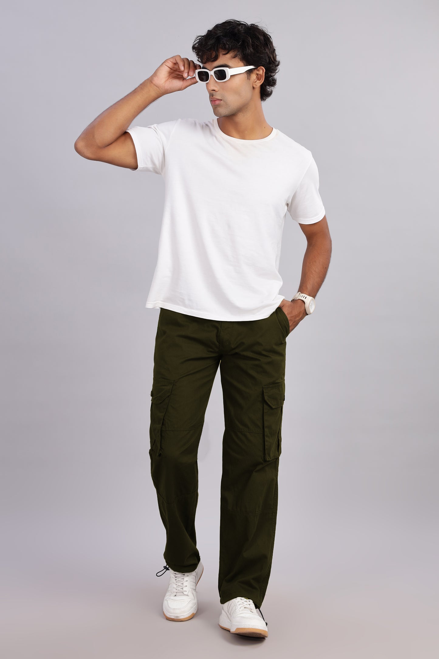 Sway Olive Parachute Cargo Pant