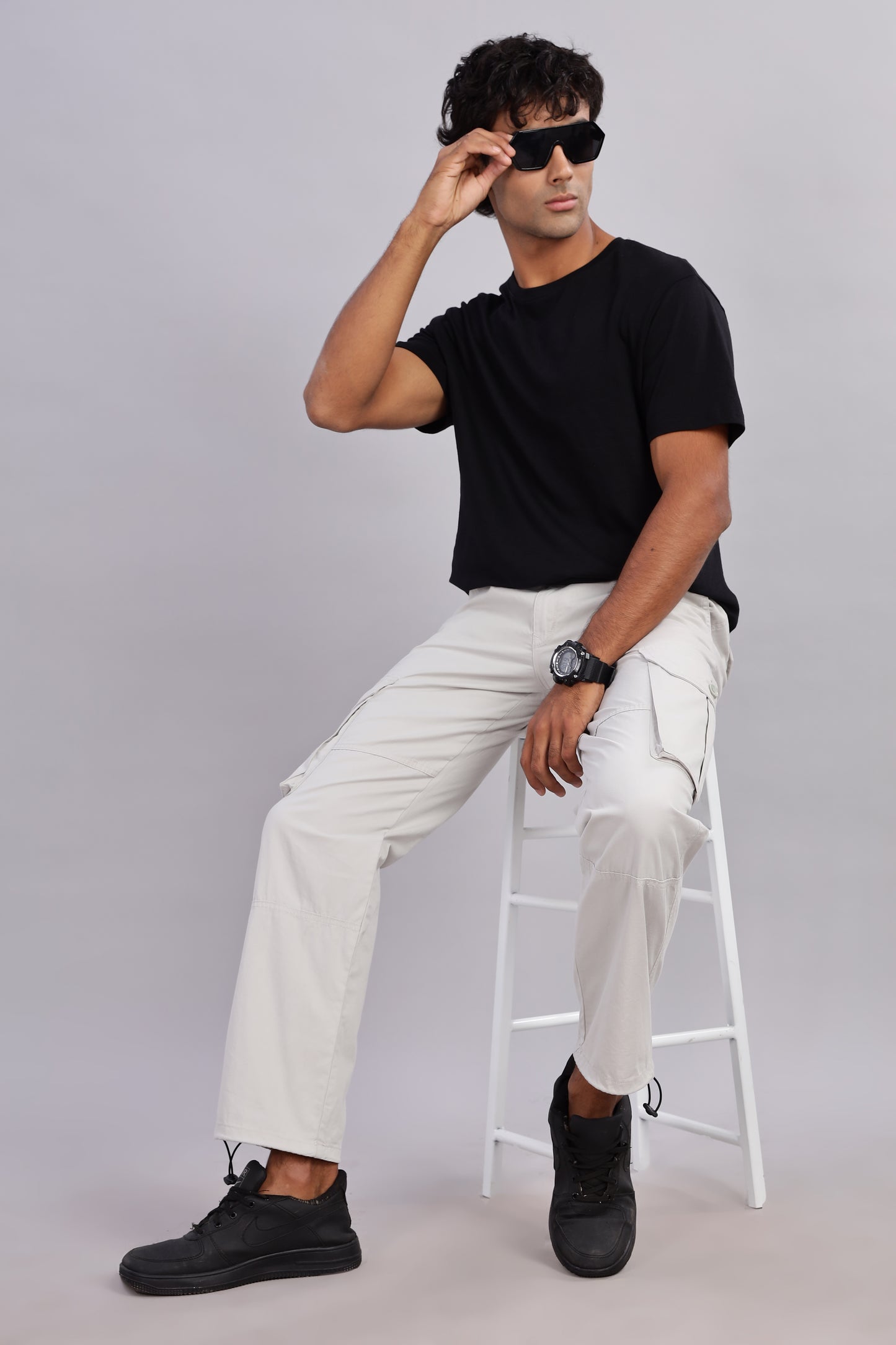 Sway Grey Parachute Cargo Pant