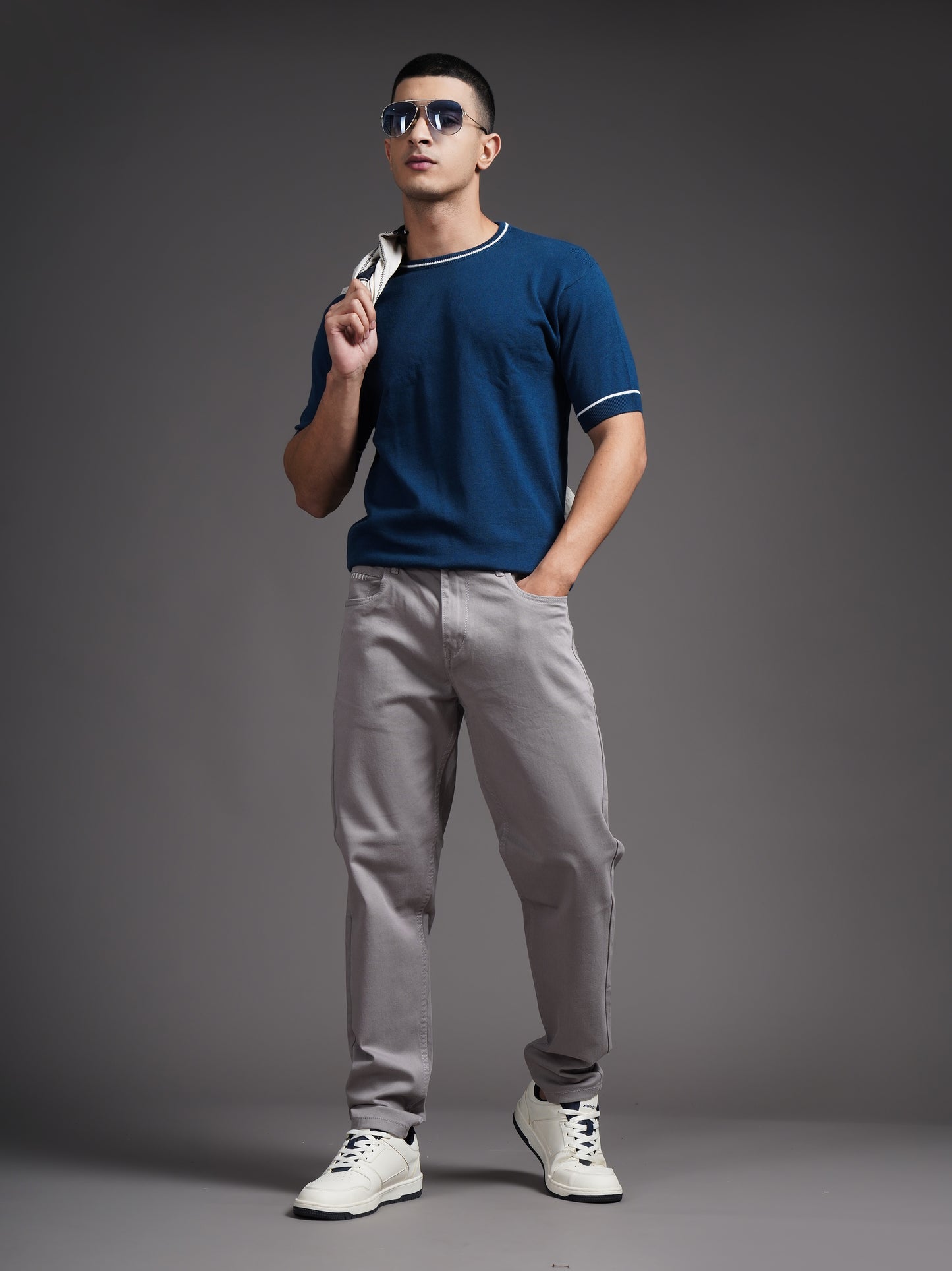 Mavik Grey Drill Pant