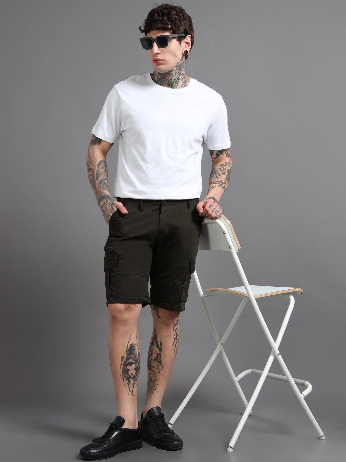 Rove Olive Cargo Shorts