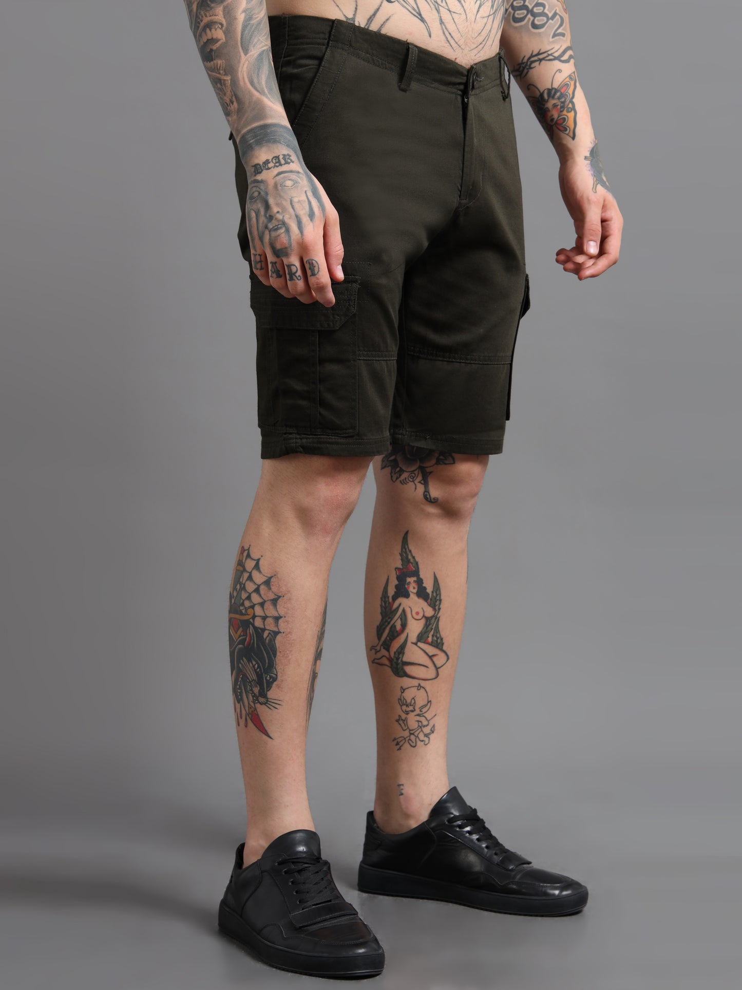 Rove Olive Cargo Shorts