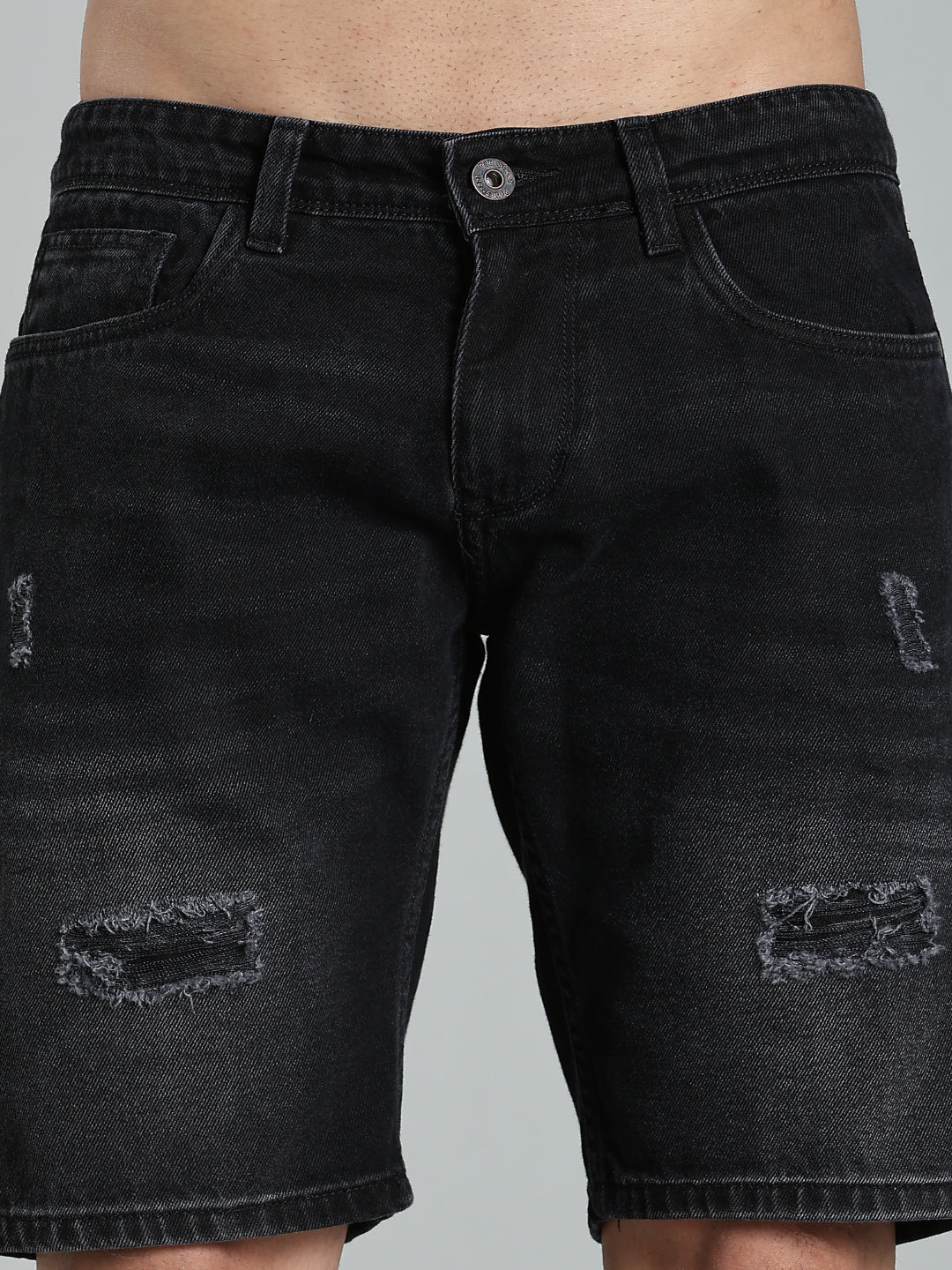 Scuff Charcoal Denim Shorts