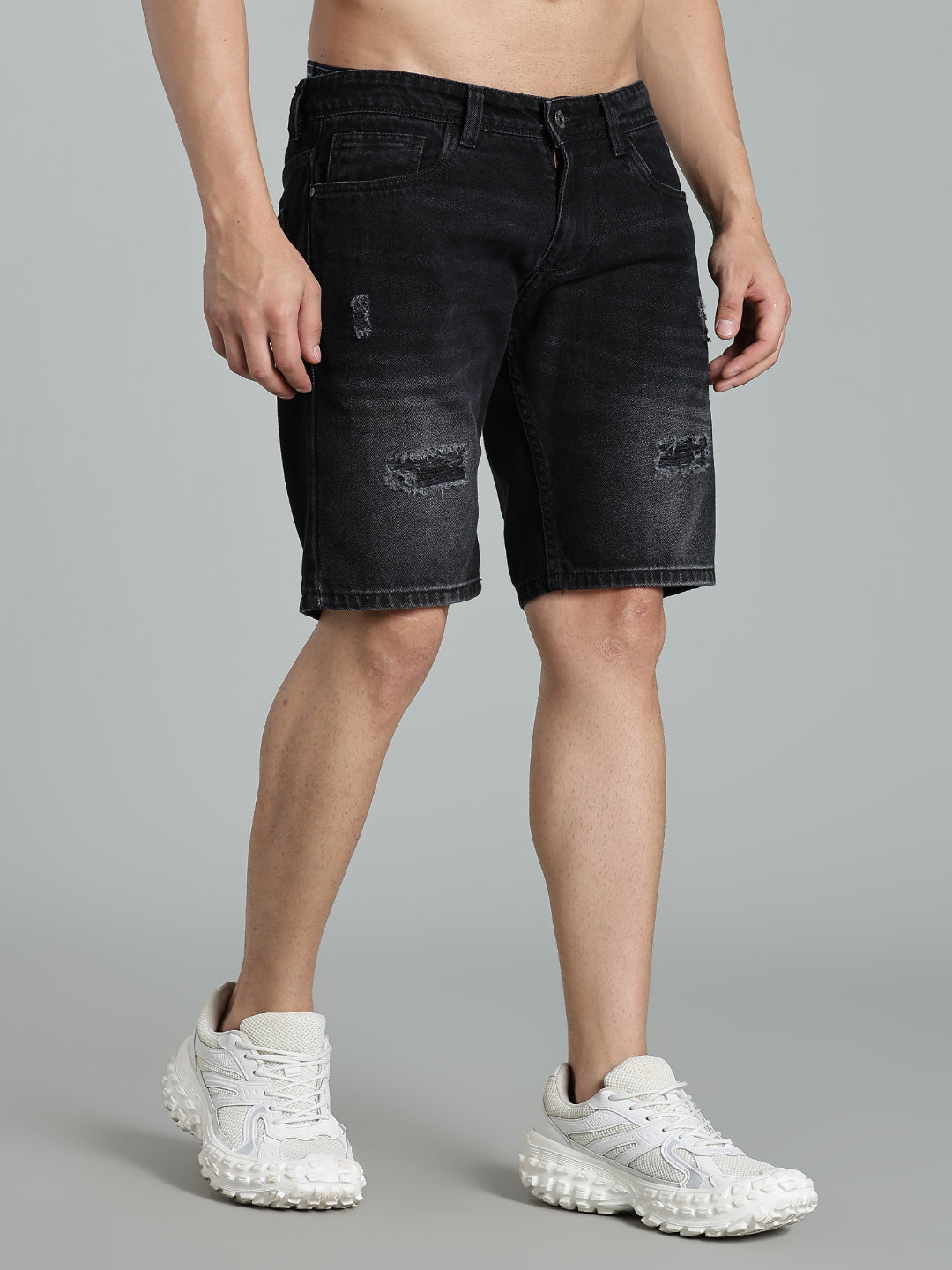 Scuff Charcoal Denim Shorts