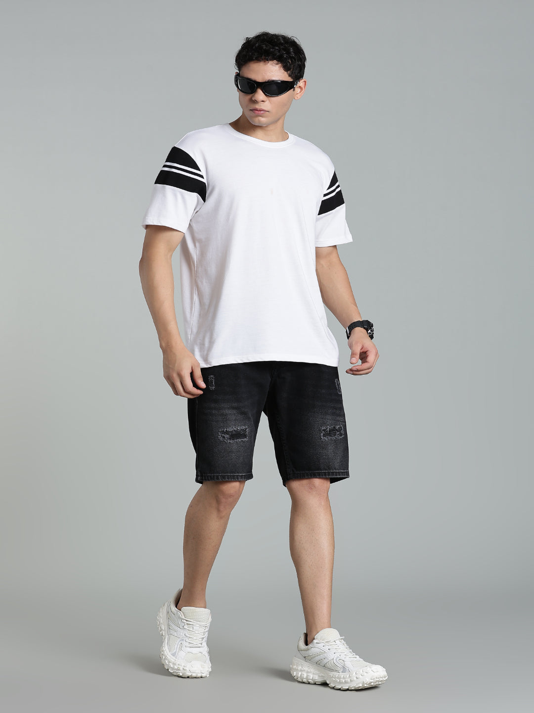 Scuff Charcoal Denim Shorts