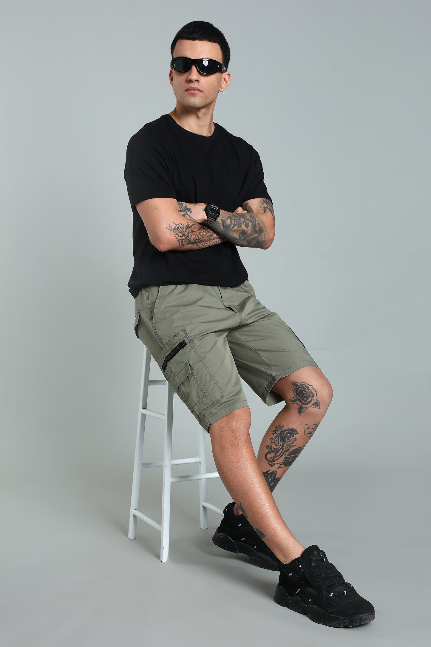 Trail Green Cargo Shorts