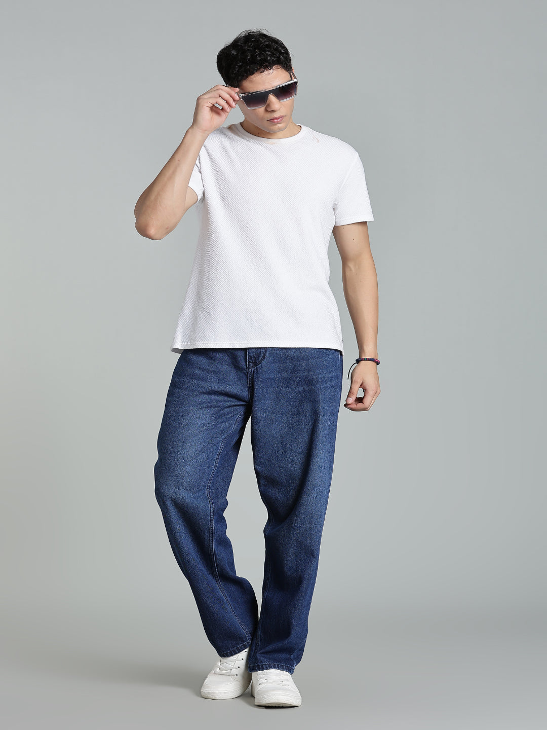 Brukk Blue Baggy Jeans