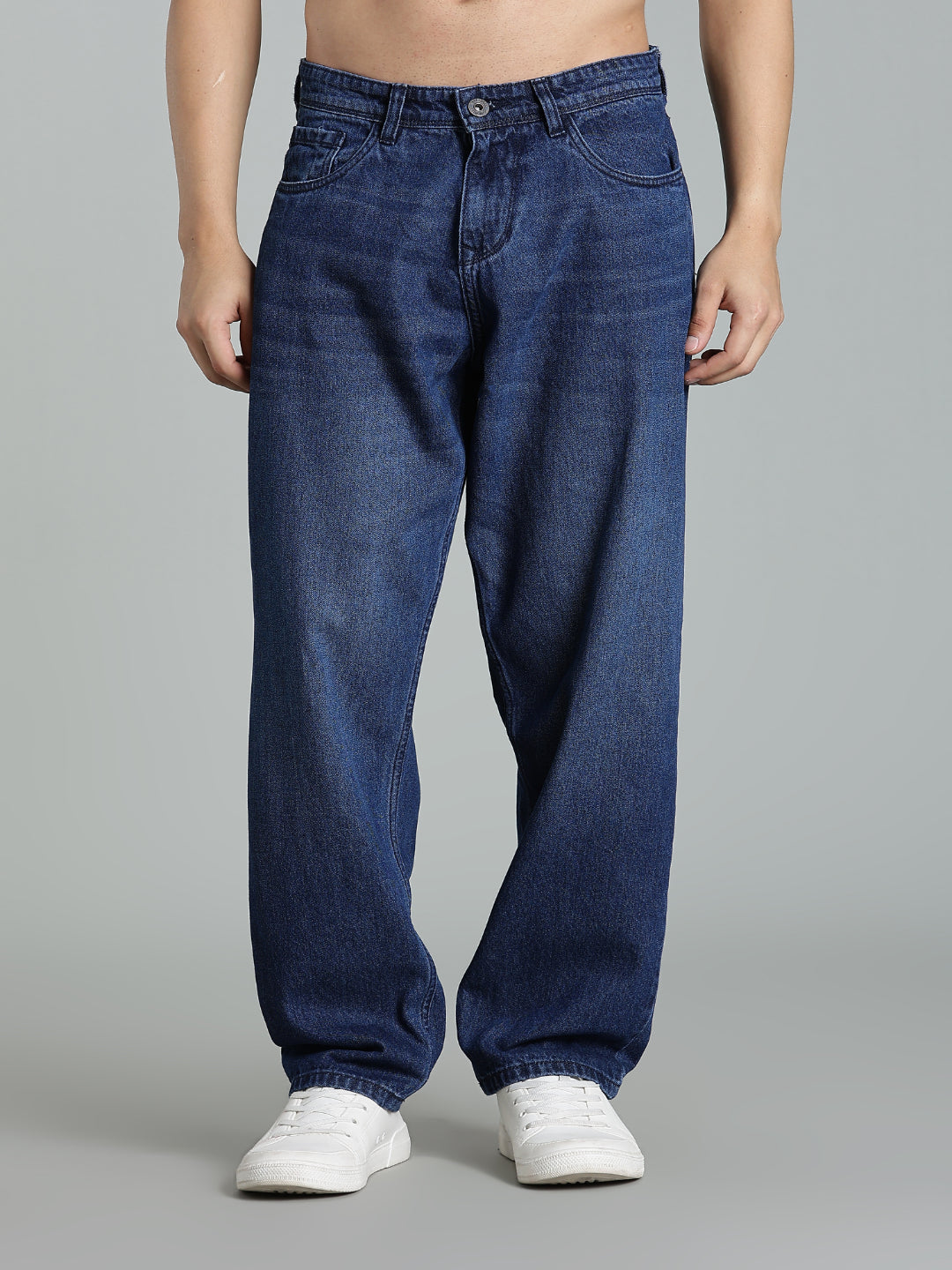 Brukk Blue Baggy Jeans