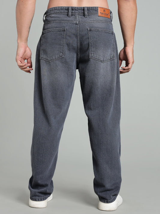 Brukk Dark Grey Baggy Jeans