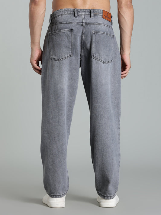 Brukk Light Grey Baggy Jeans