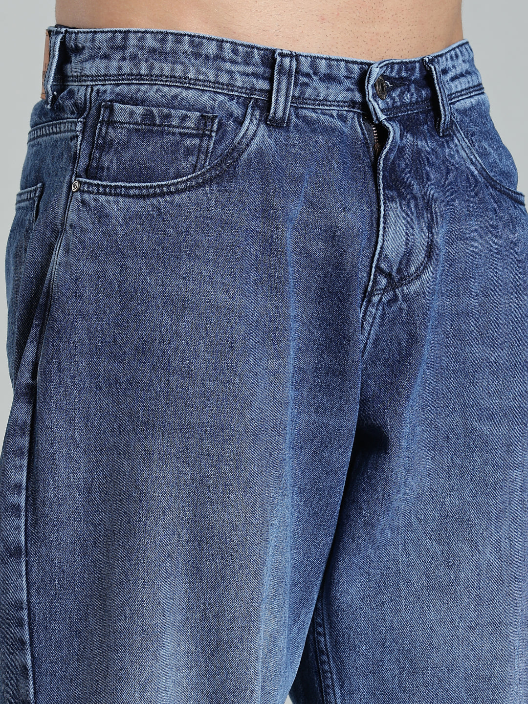Brukk Mid Blue Baggy Jeans