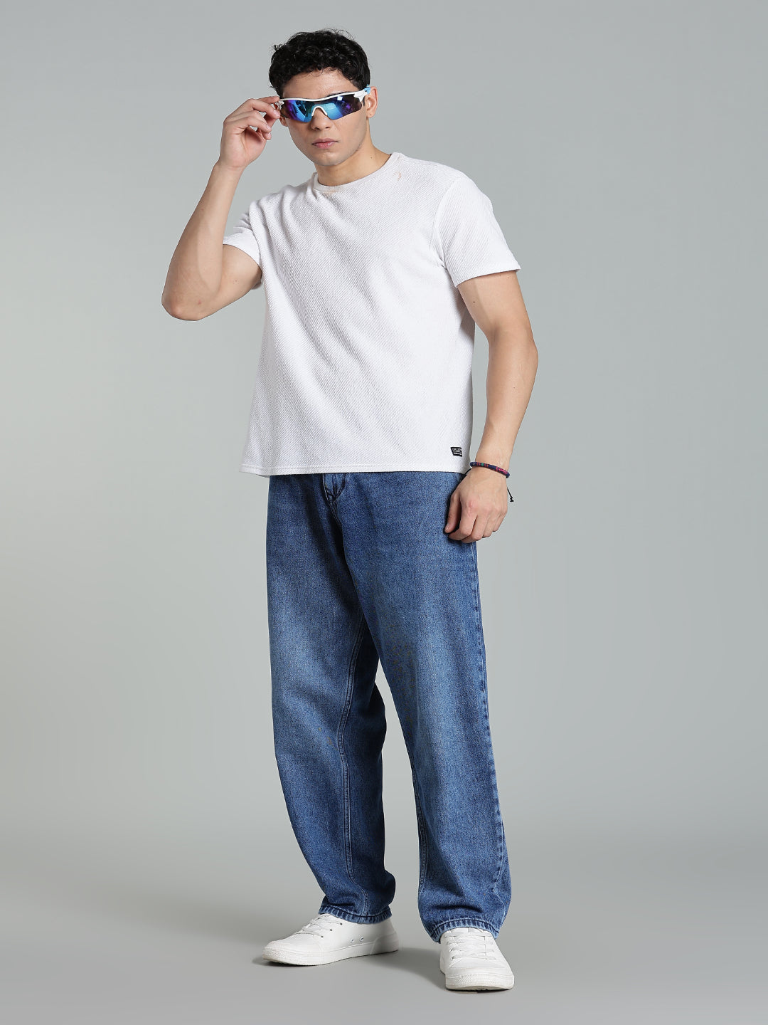 Brukk Mid Blue Baggy Jeans