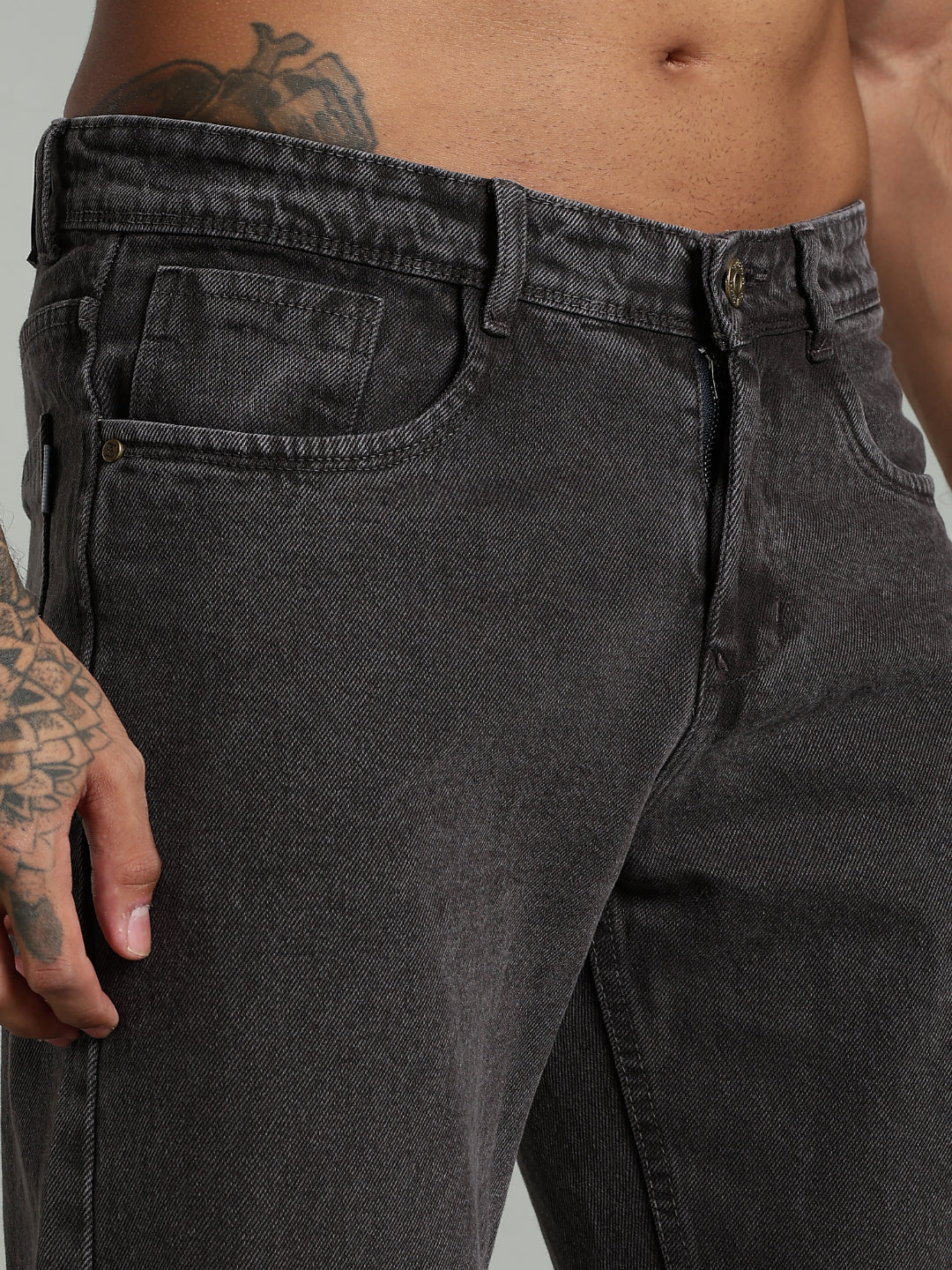 Forge Brown Relaxed Fit Jeans