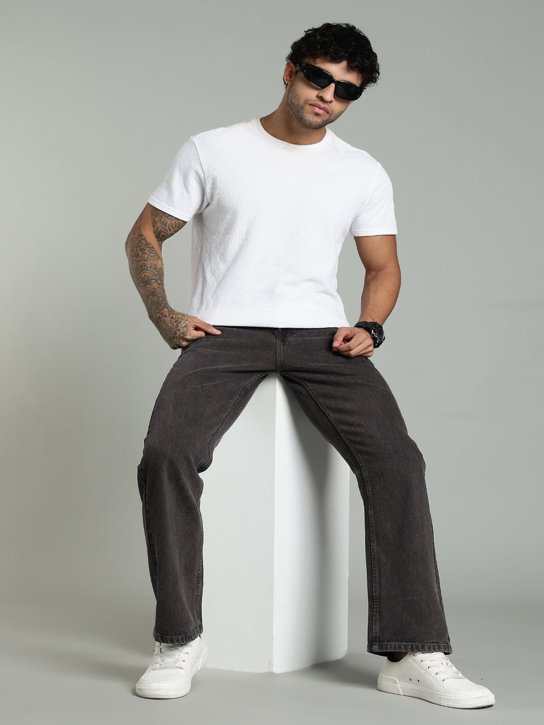 Forge Brown Relaxed Fit Jeans