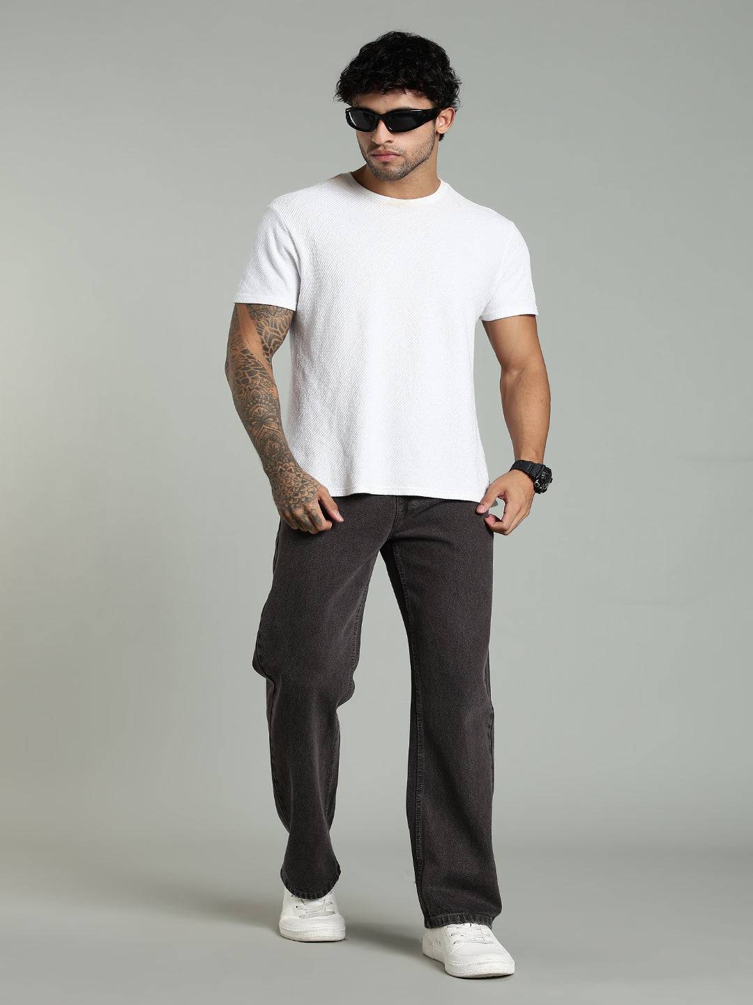 Forge Brown Relaxed Fit Jeans