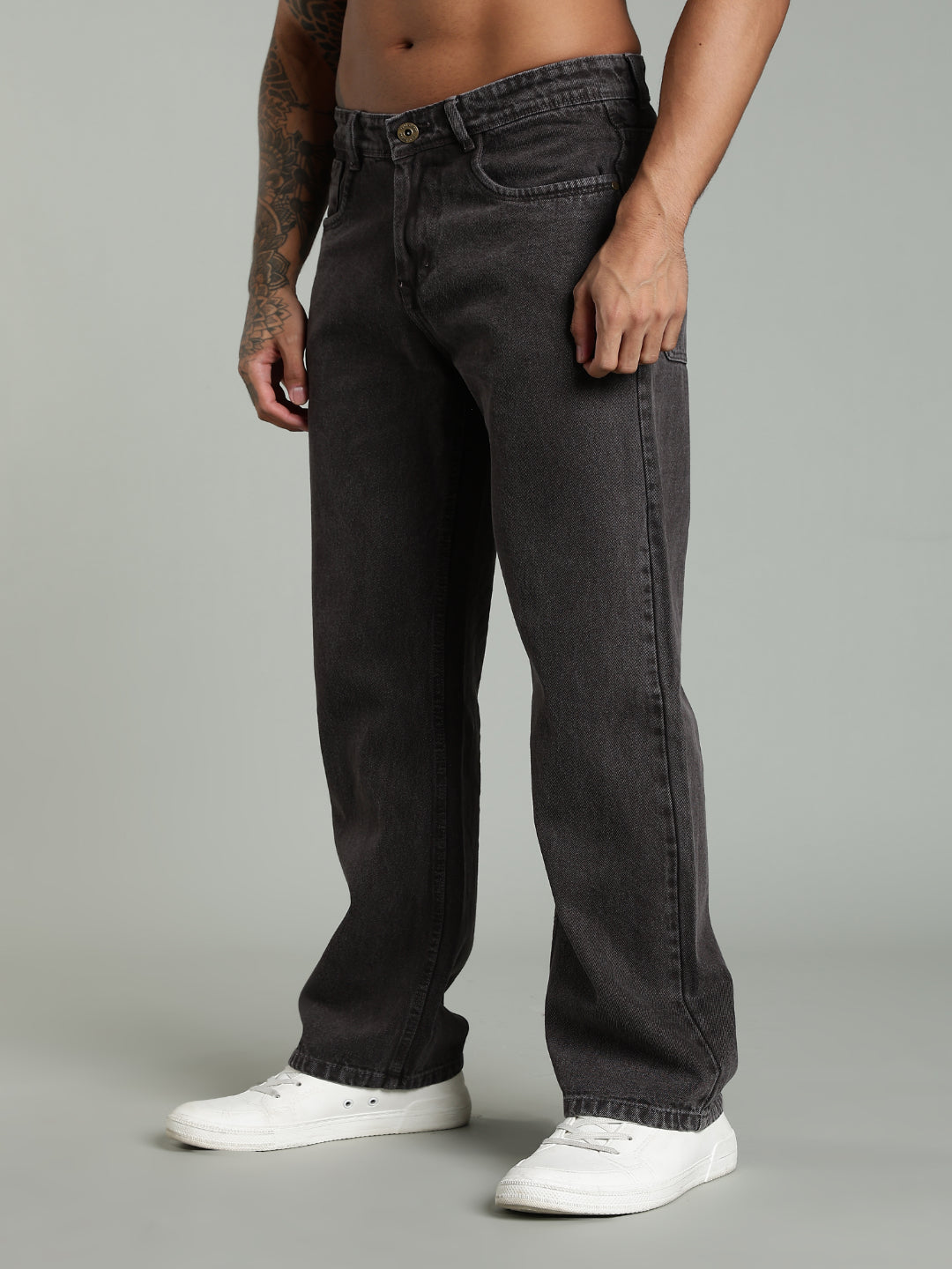 Forge Brown Relaxed Fit Jeans