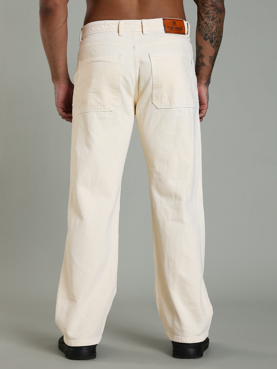 Forge Cream Relaxed Fit Jeans