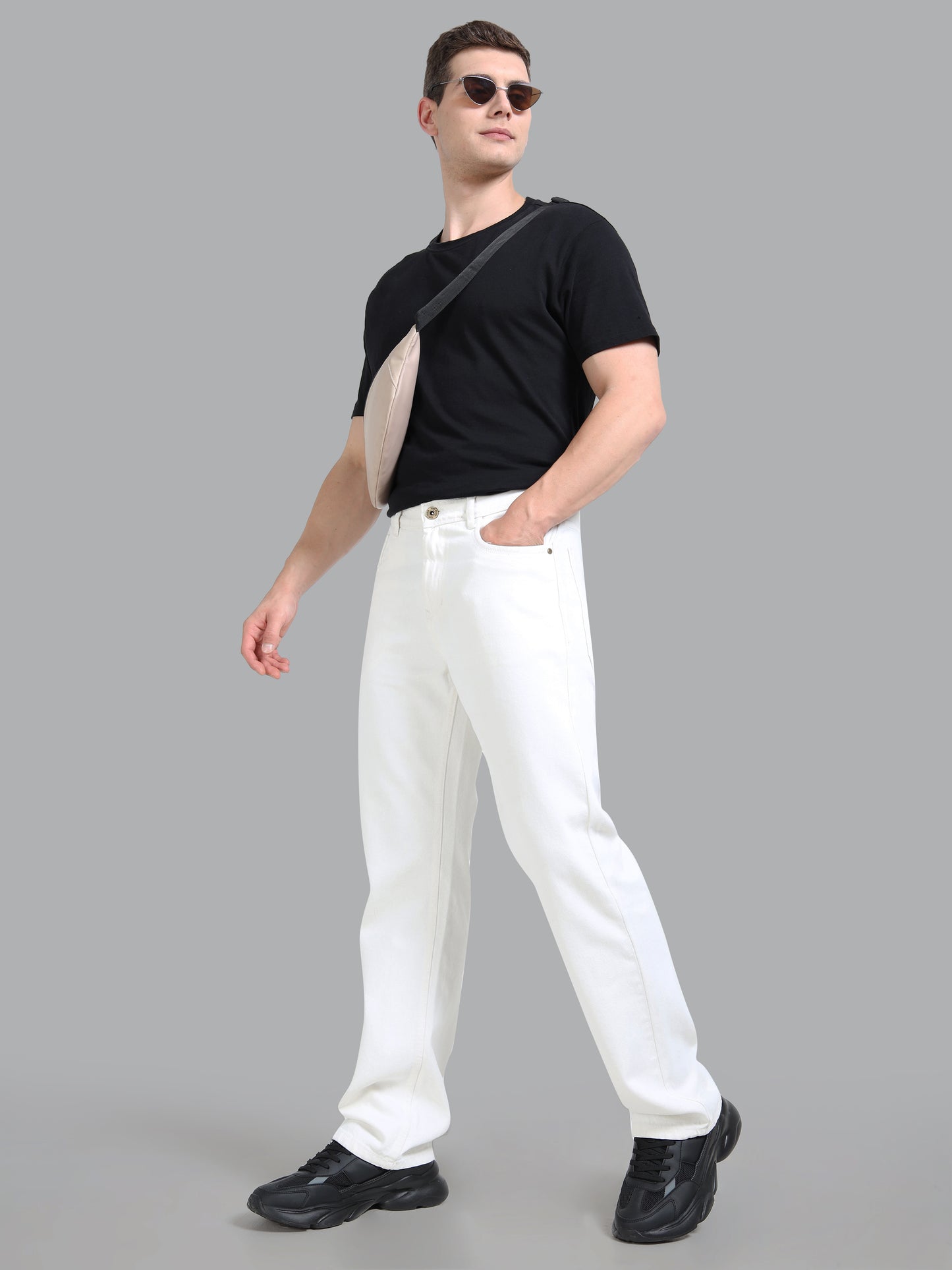 Forge White Relaxed Fit Jeans