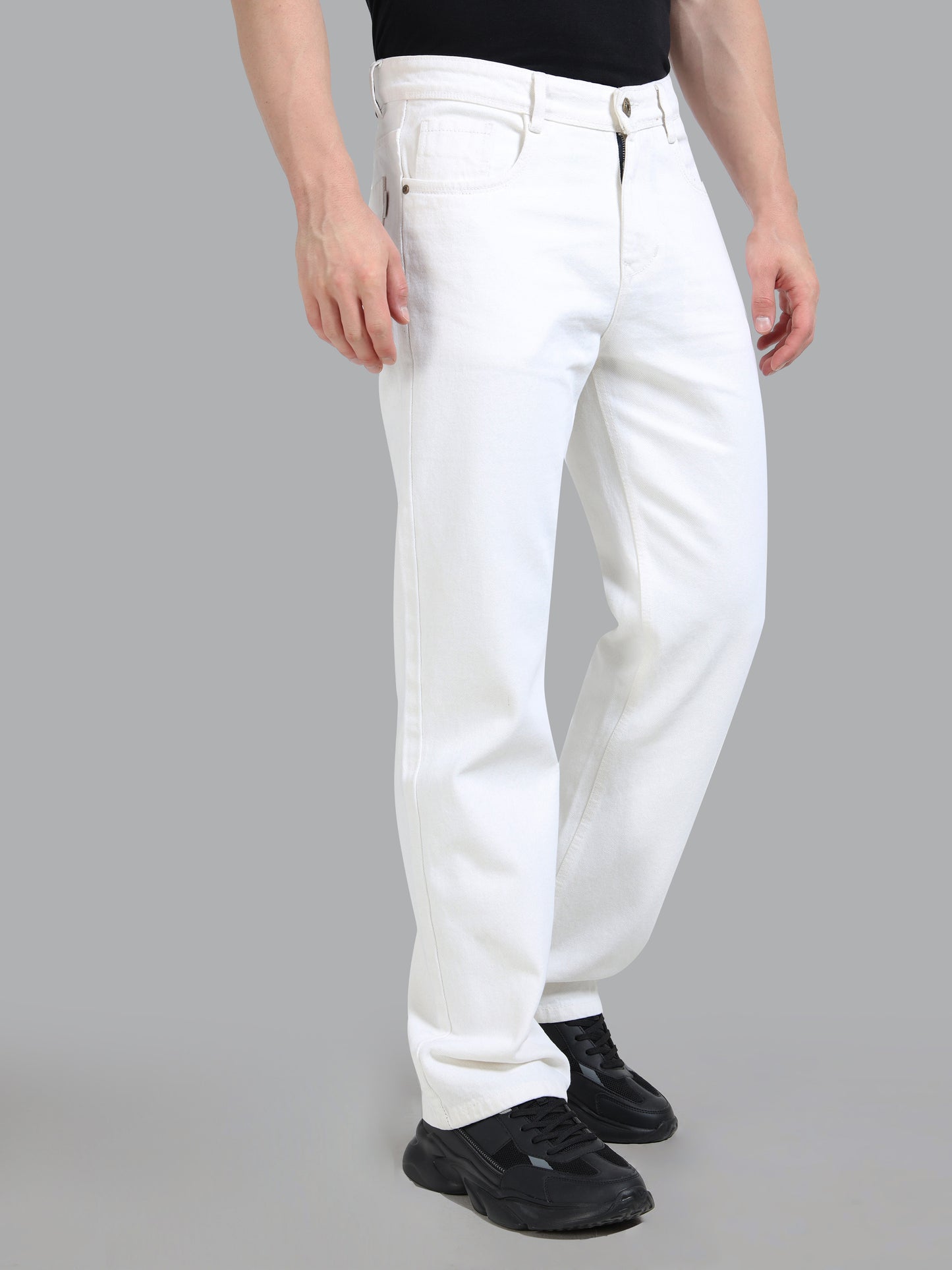 Forge White Relaxed Fit Jeans