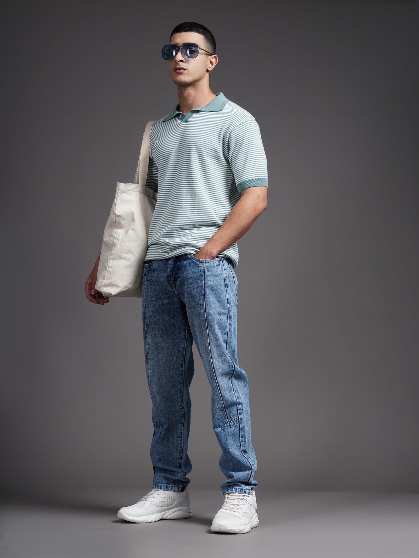 Axis Blue Relax Tapered Jeans