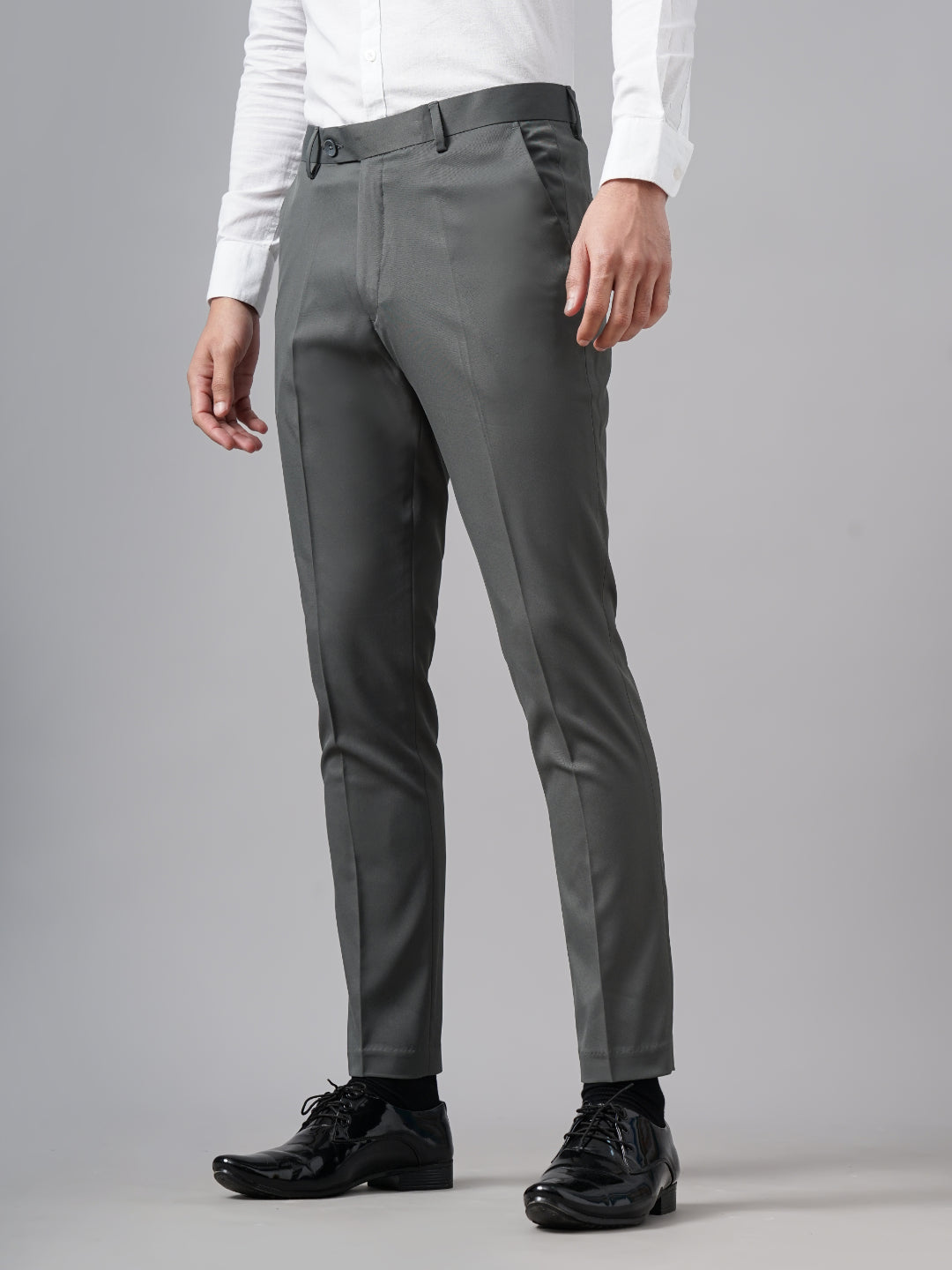 Plain Charcoal Formal Trouser