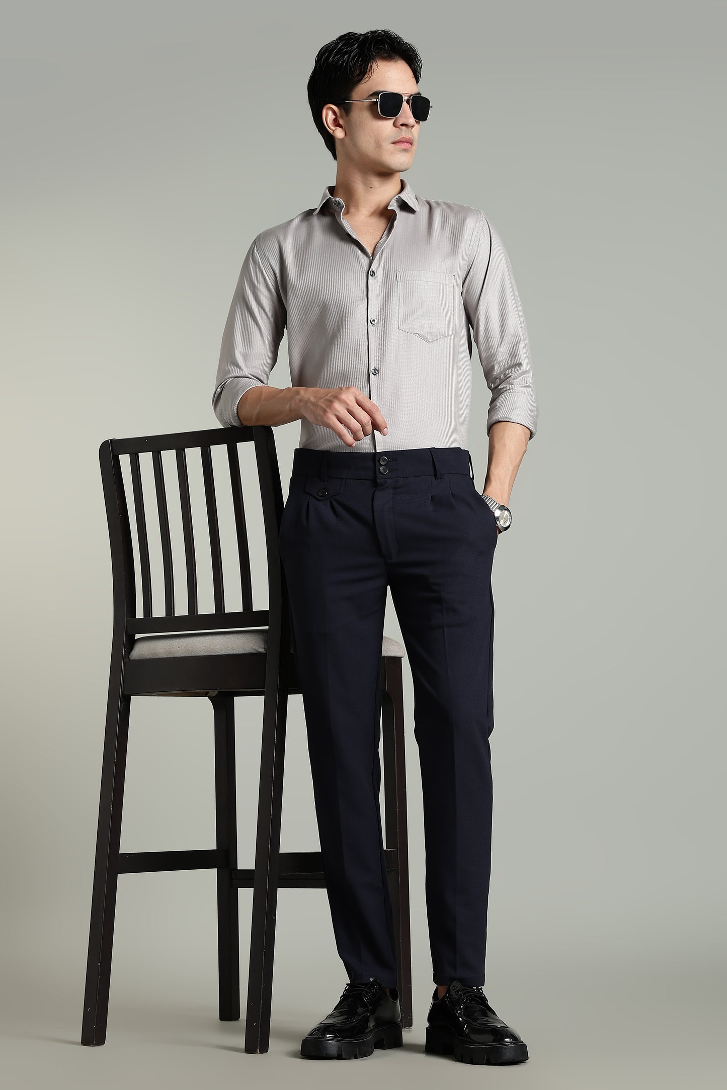 Lucent Navy Formal Pant