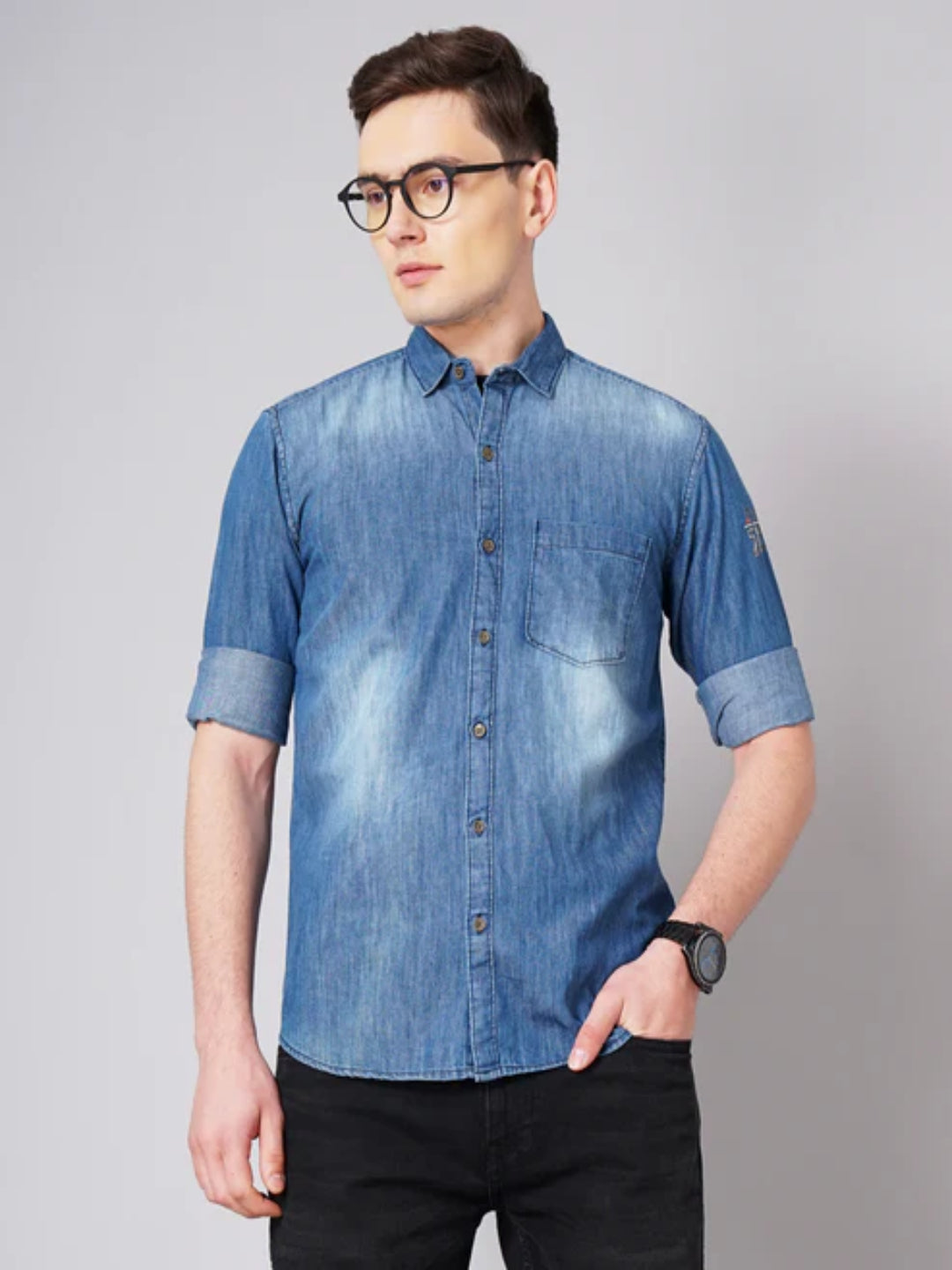Raw Denim Dark Blue Shirt