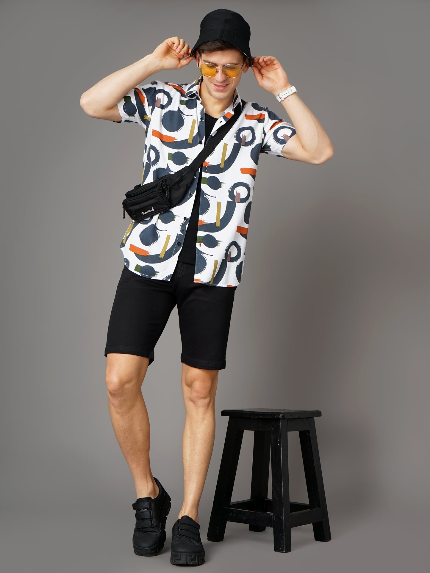 Cairo White-Green Shirt