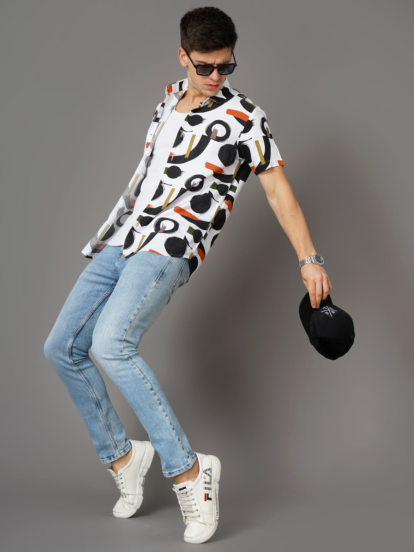 Cairo White-Black Shirt