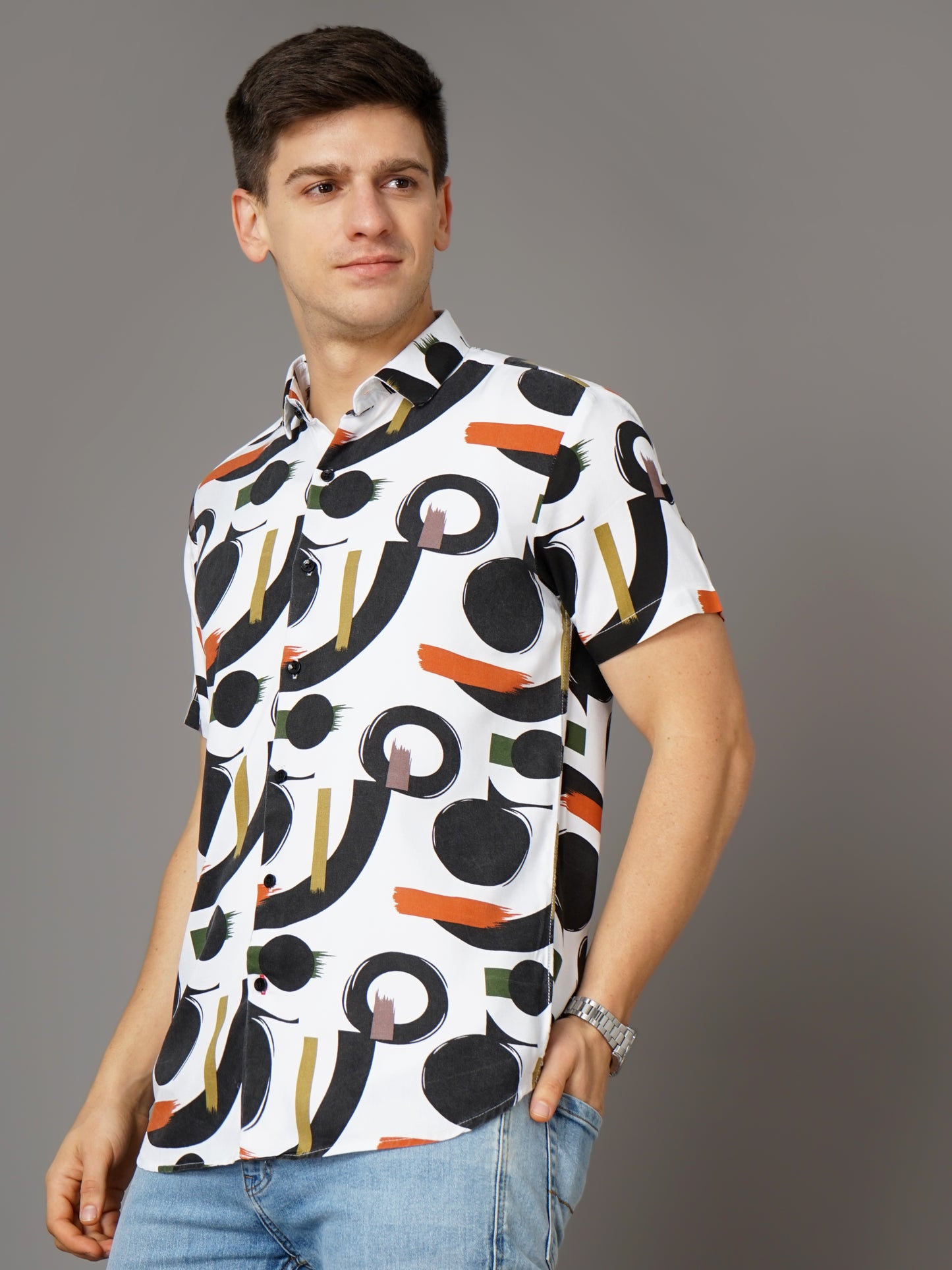 Cairo White-Black Shirt