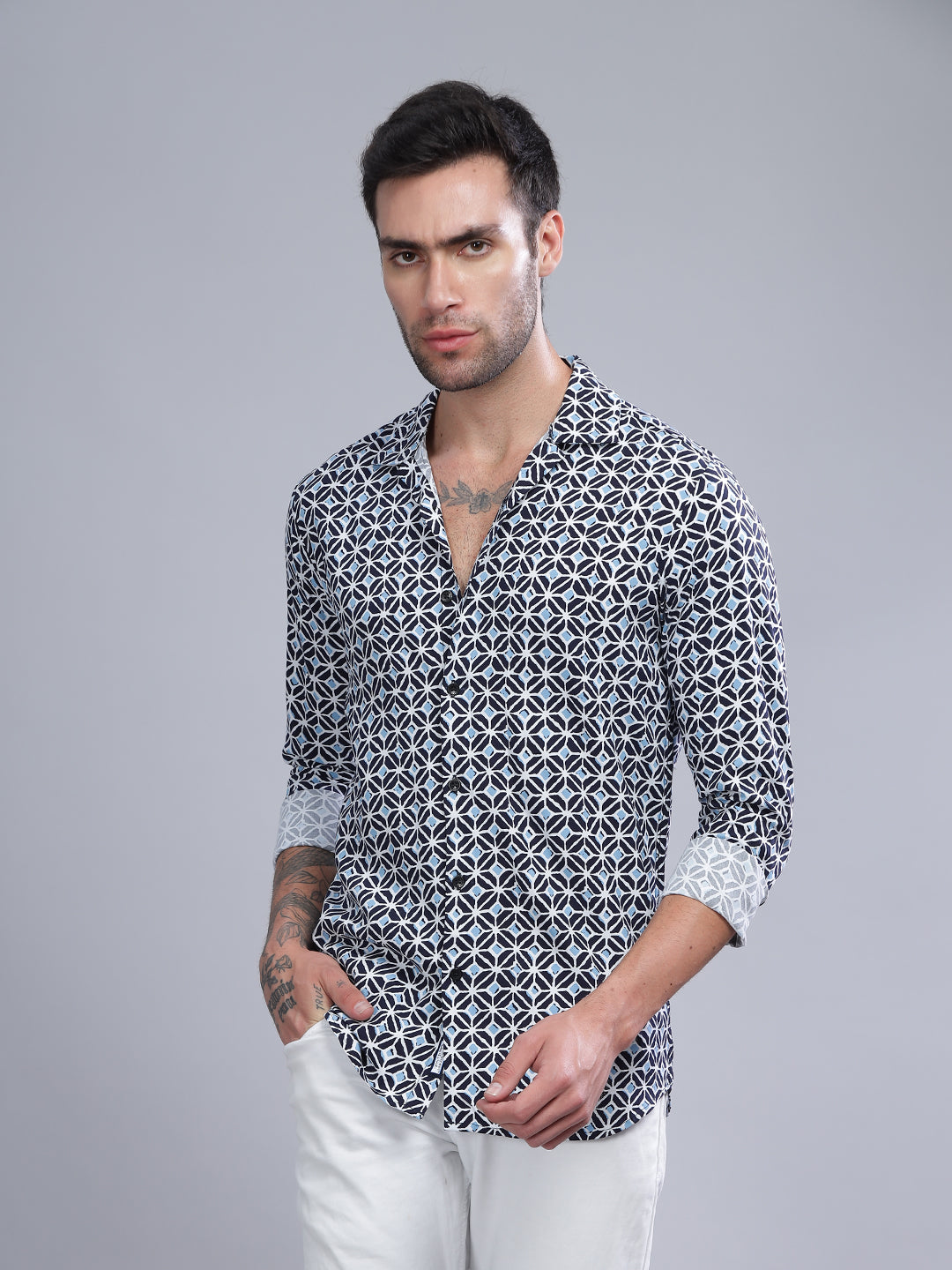 Nome Blue Rayon Shirt