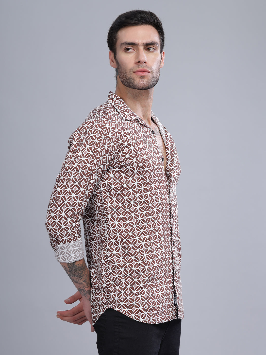 Nome Brown Rayon Shirt