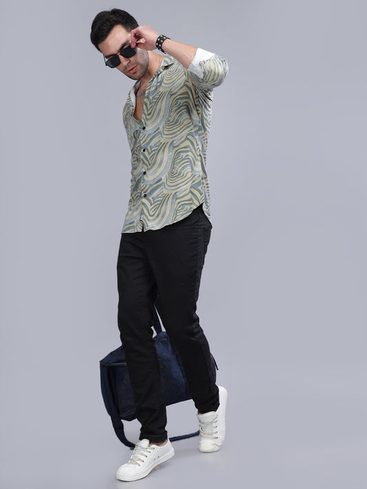 Waft Yellow Rayon Shirt