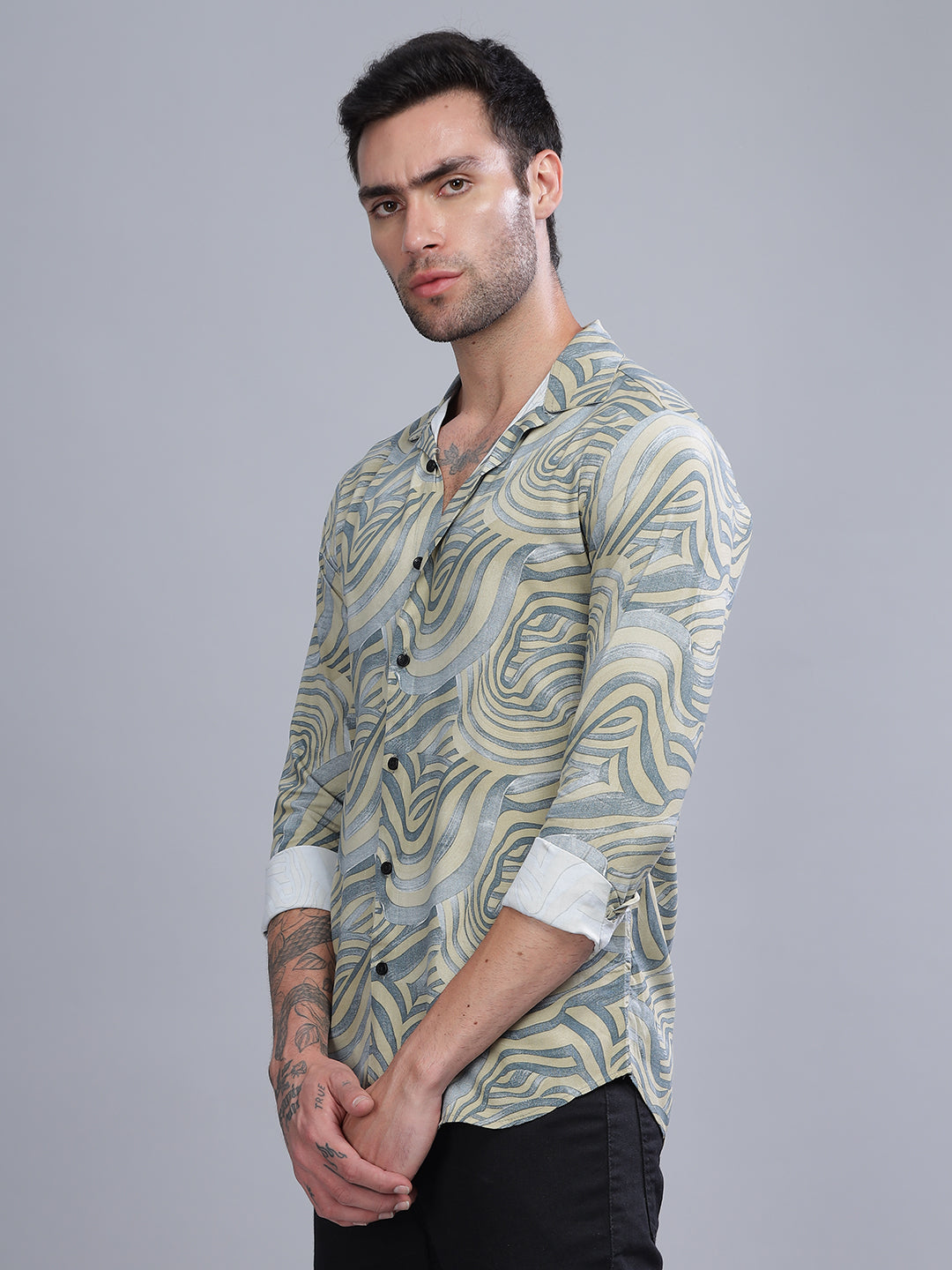 Waft Yellow Rayon Shirt