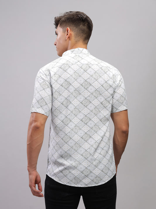 Congruous Blue Rayon Shirt