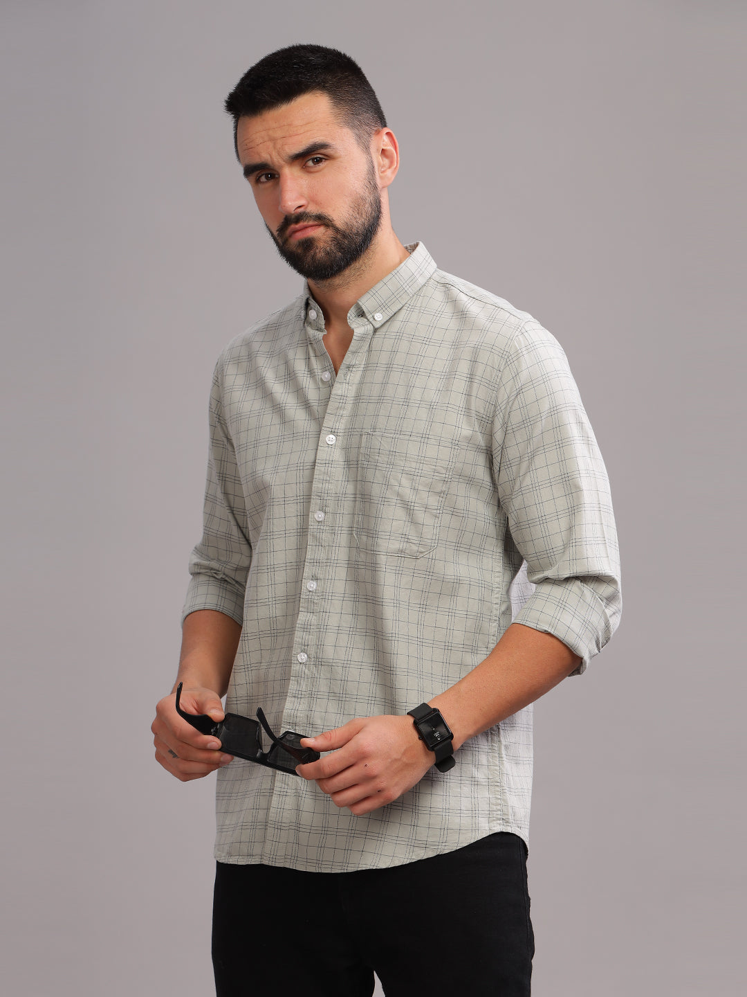 Siena Grey Checks Shirt