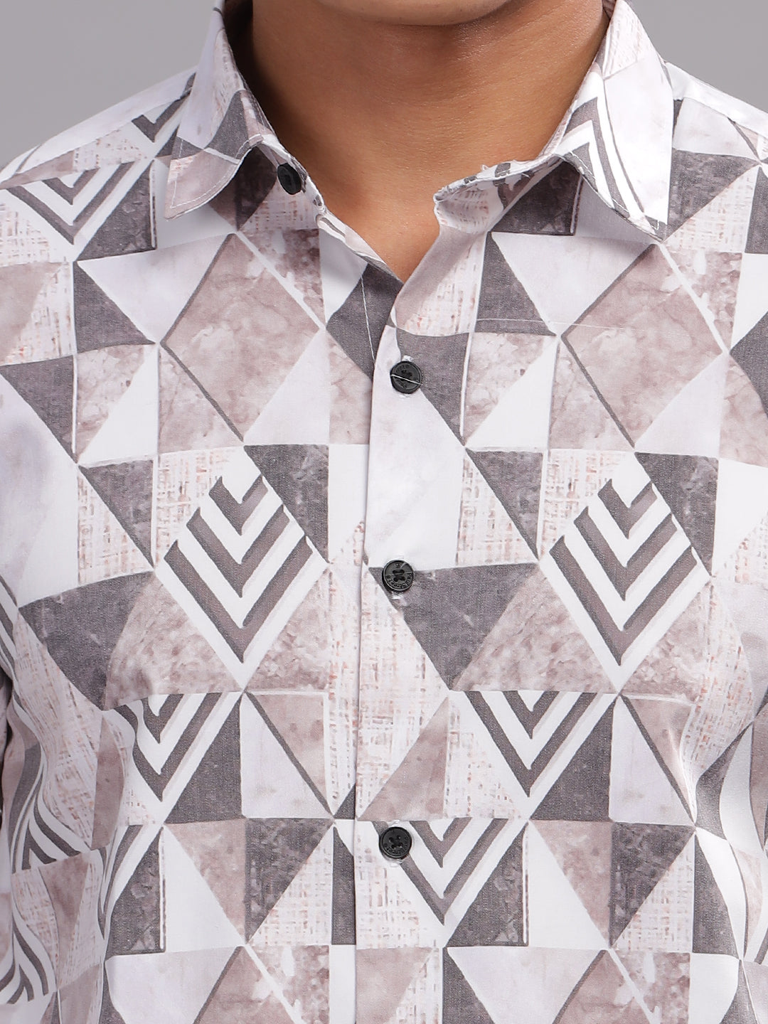 Canby White Print Shirt