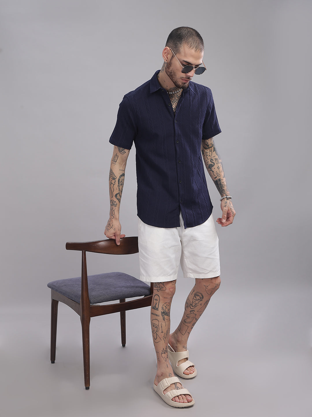 Streak Navy Shirt