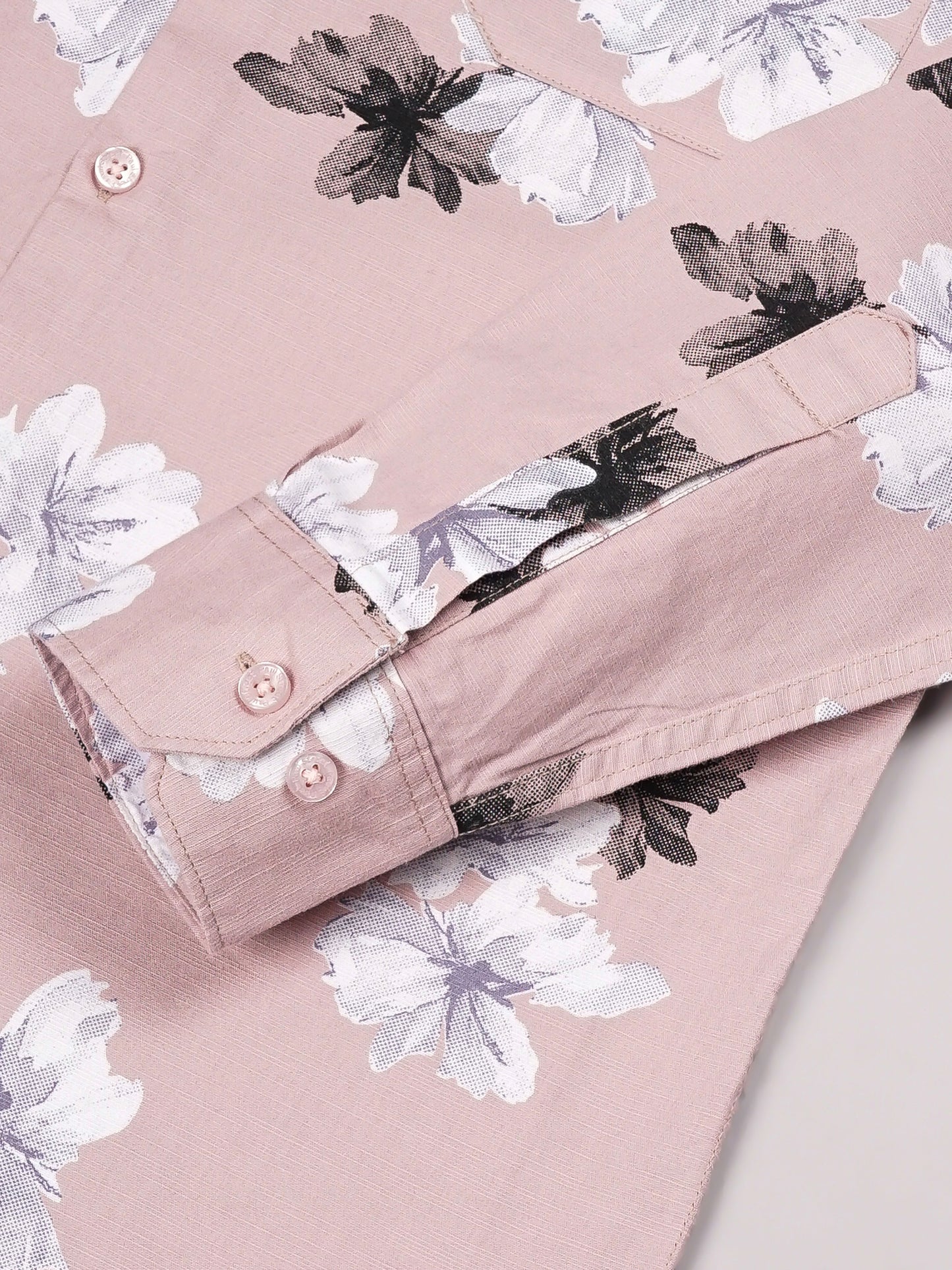 Purau Pink Floral Linen Shirt