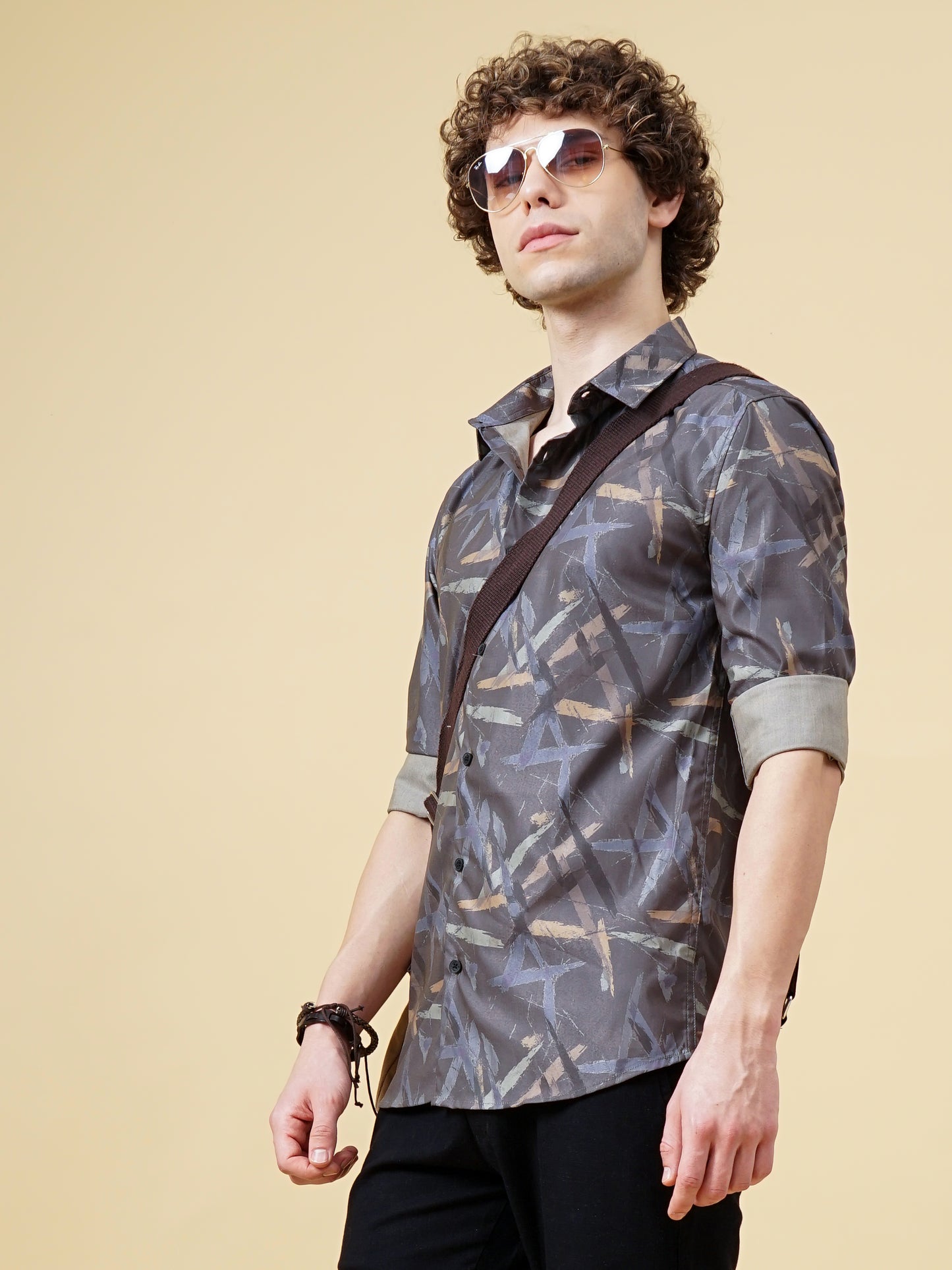 Avast Olive Print Shirt