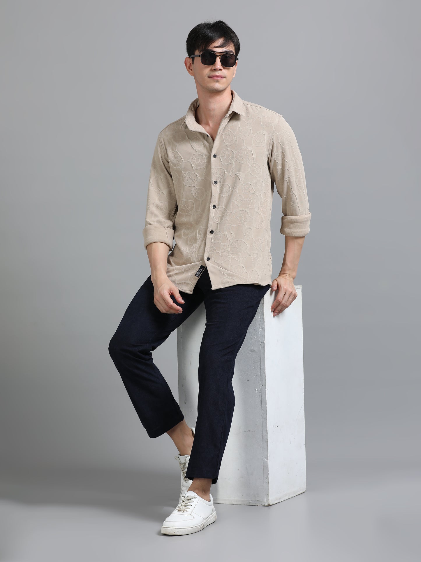 Florum Knit Brown Shirt