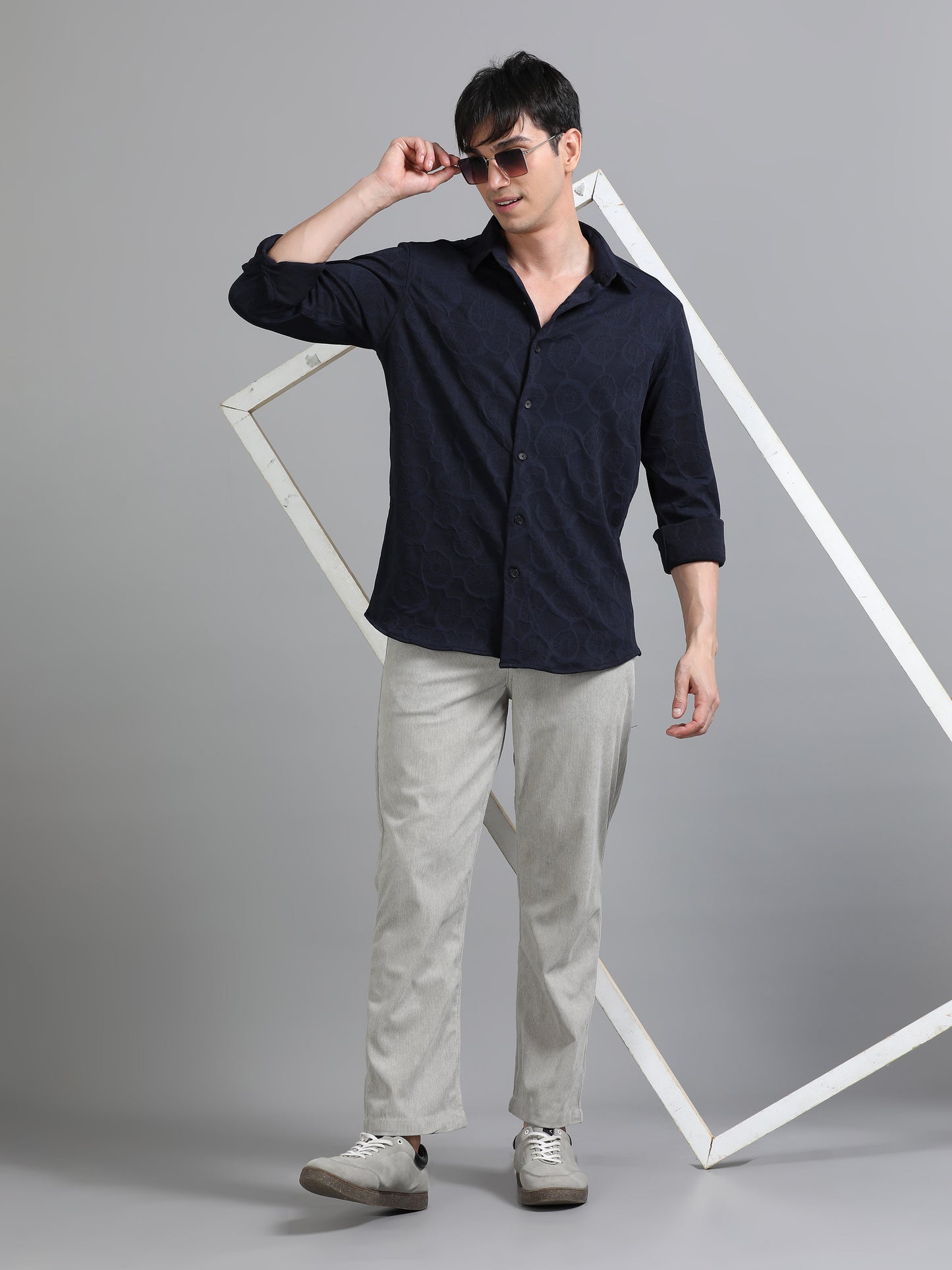 Florum Knit Navy Shirt