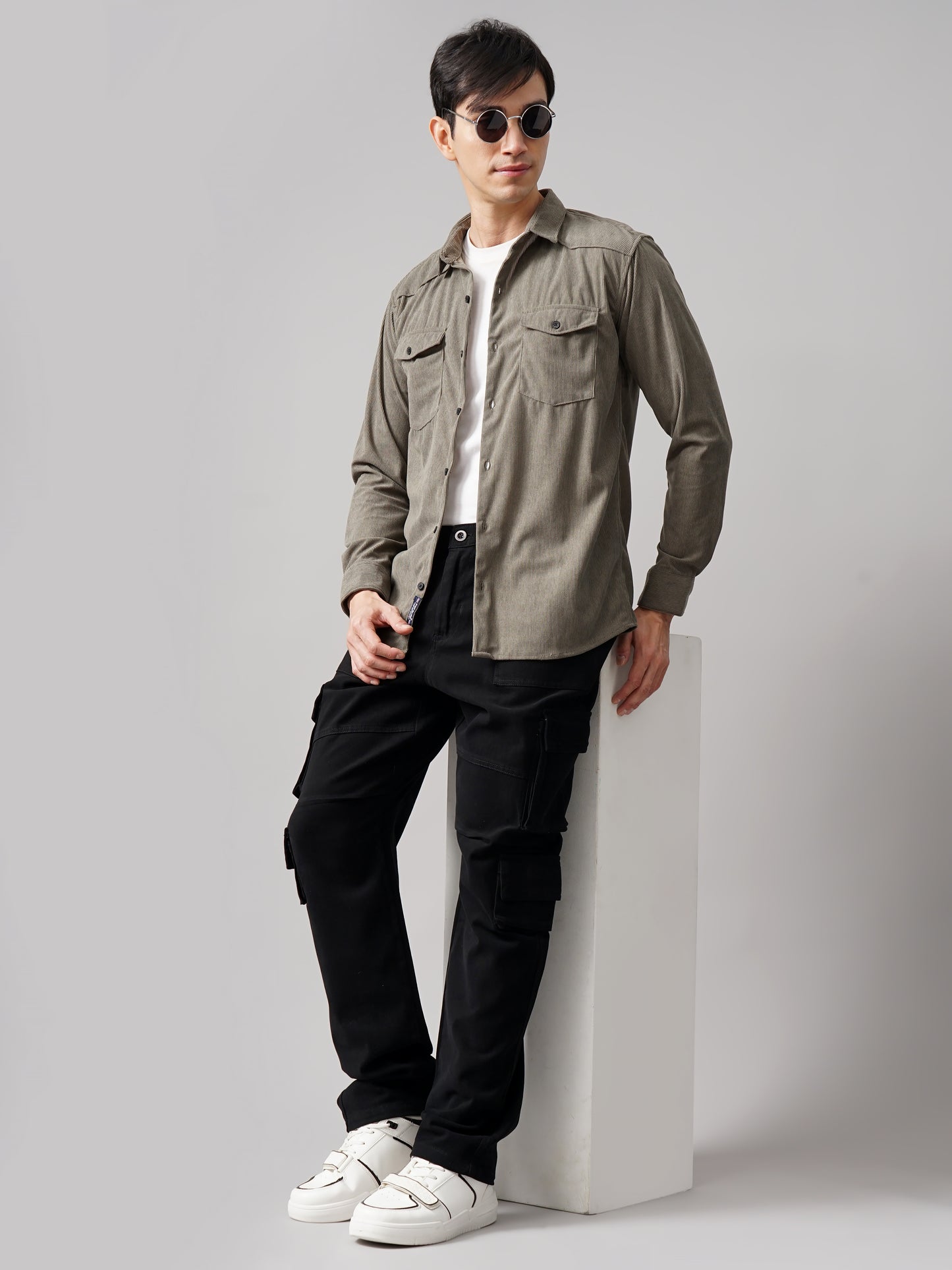 Cordage Double Pocket Grey Shirt