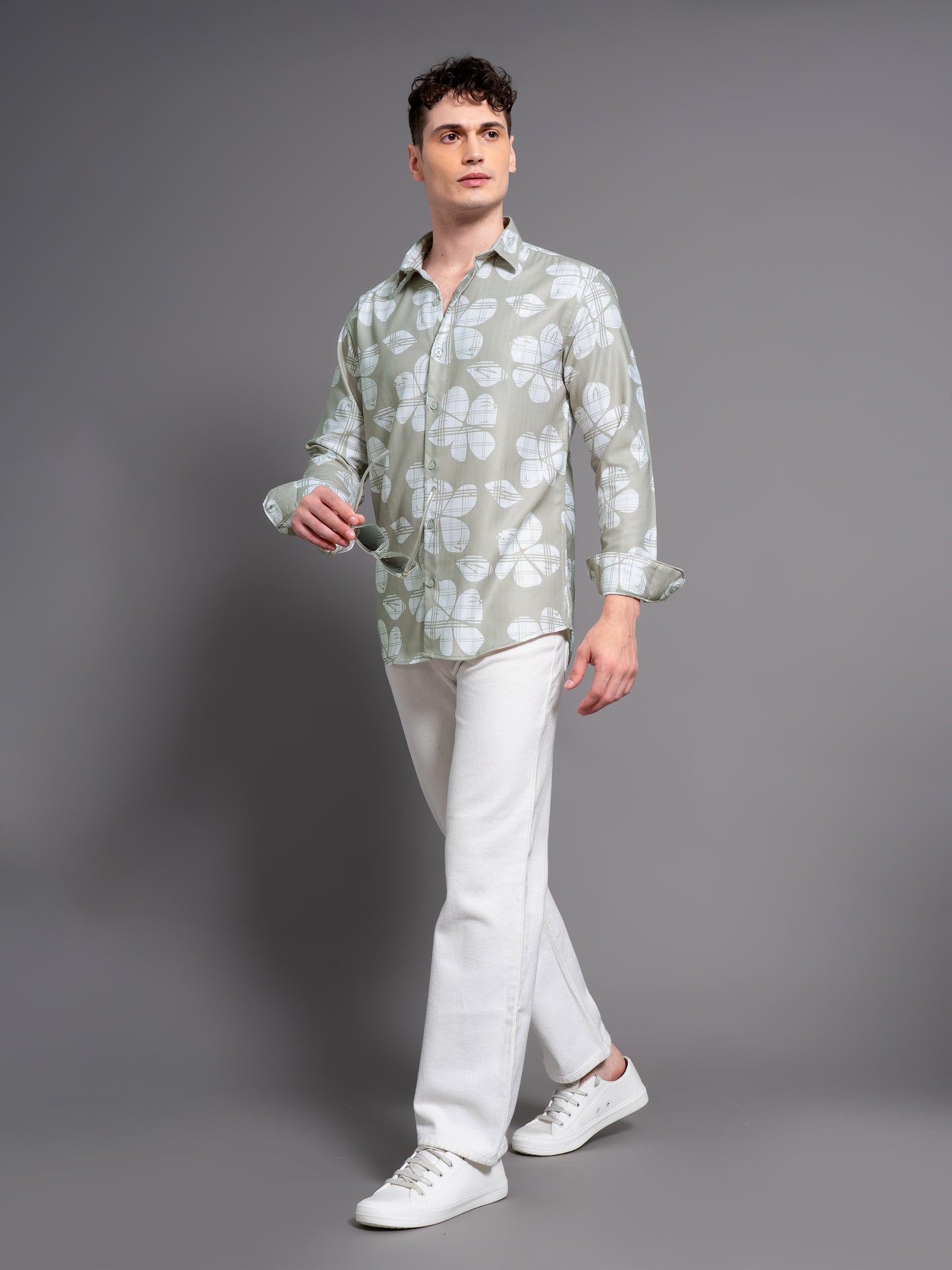 Bossa Green Floral Shirt