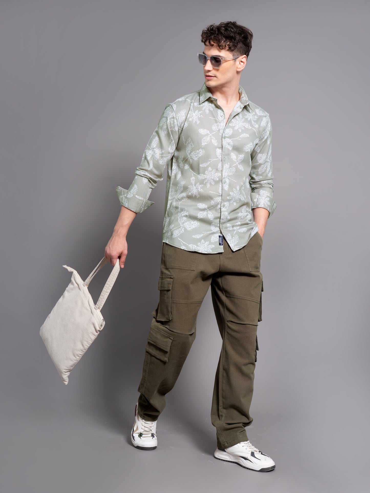 Brava Green Floral Shirt