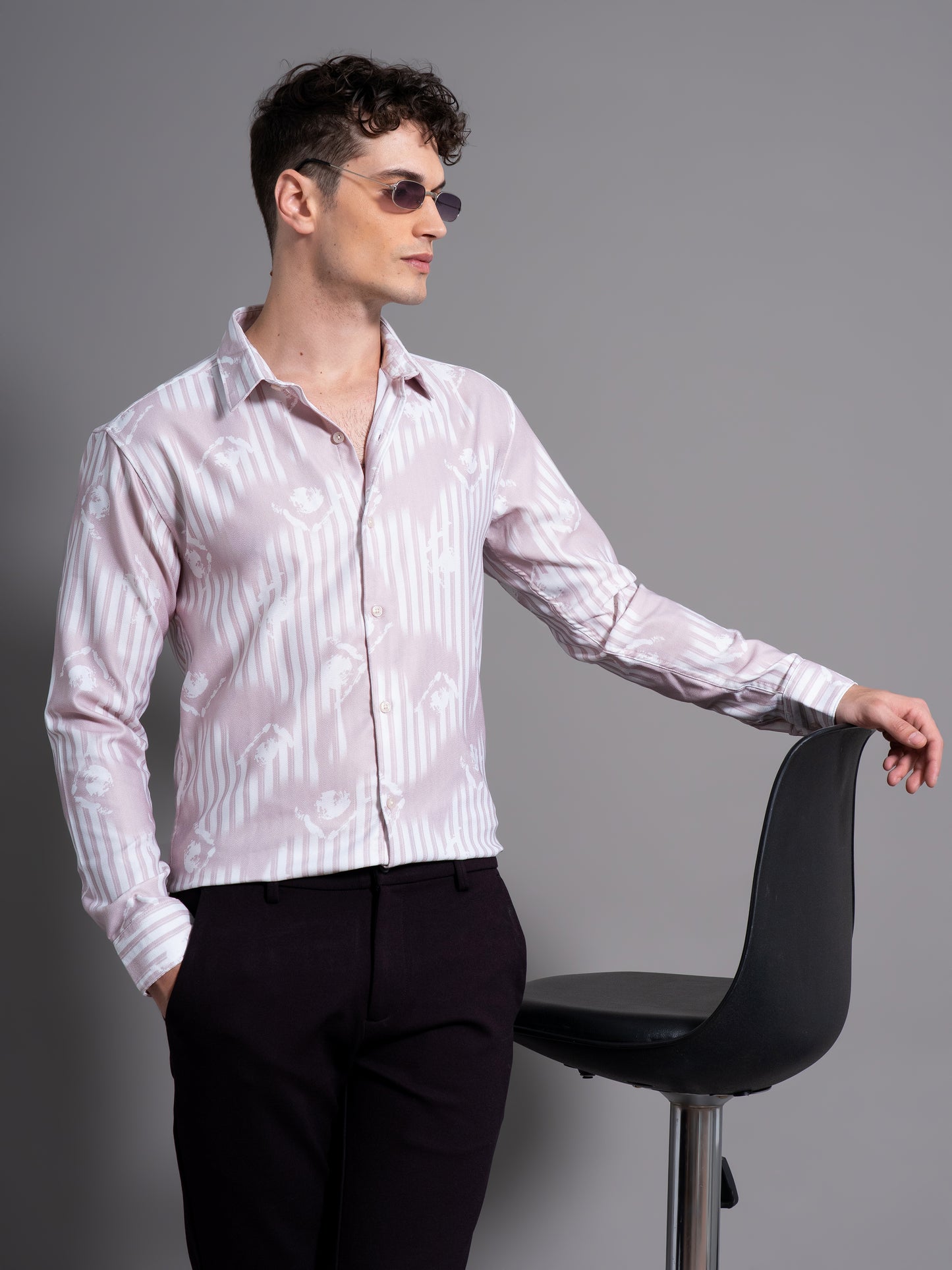 Cadre Beige Abstract Shirt