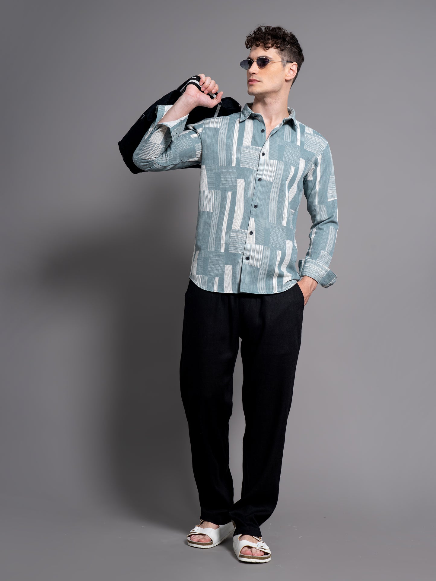 Crest Green Abstract Shirt