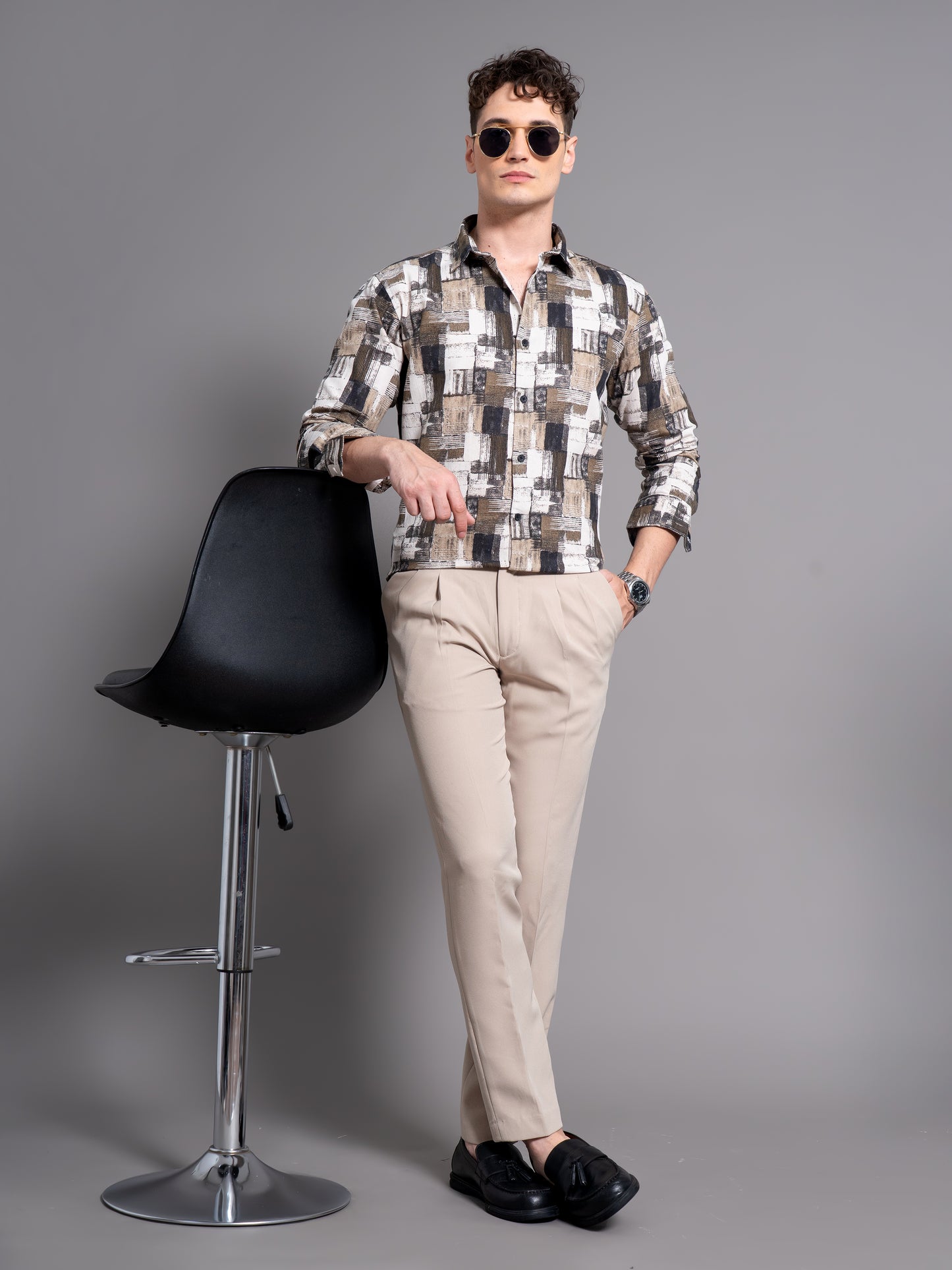 Dune Cream Abstract Shirt